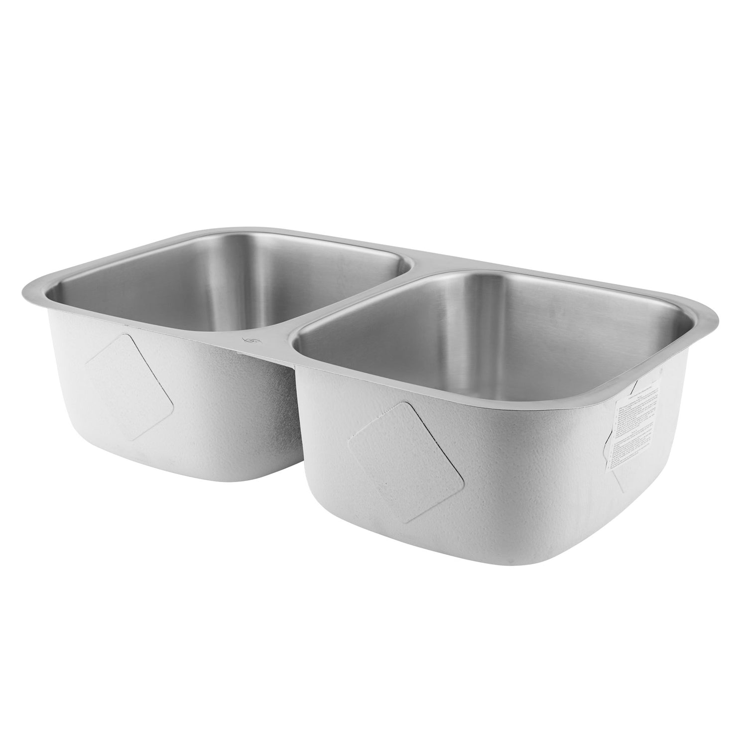 Fregadero de cocina DAX 50/50 de doble cuenco, acero inoxidable de calibre 18, acabado cepillado, 32-1/4 x 18-1/2 x 9 pulgadas (DAX-3118)
