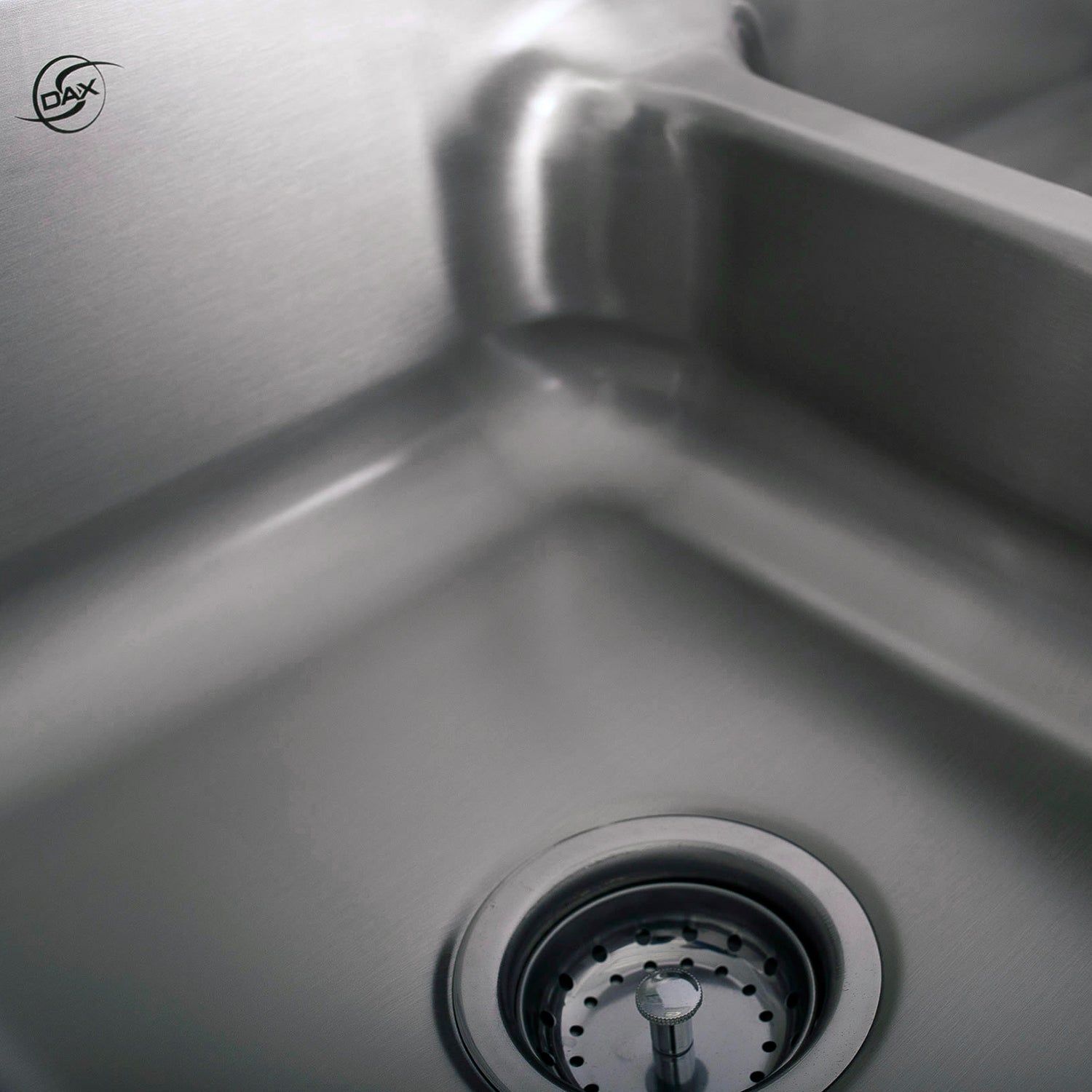 DAX 50/50 Double Bowl Undermount Kitchen Sink, 18 Gauge Stainless Steel, Brushed Finish , 32-1/4 x 18-7/8 x 9 Inches (DAX-3218)