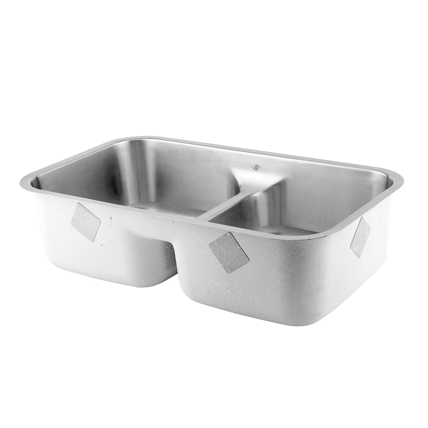DAX 50/50 Double Bowl Undermount Kitchen Sink, 18 Gauge Stainless Steel, Brushed Finish , 32-1/4 x 18-7/8 x 9 Inches (DAX-3218)