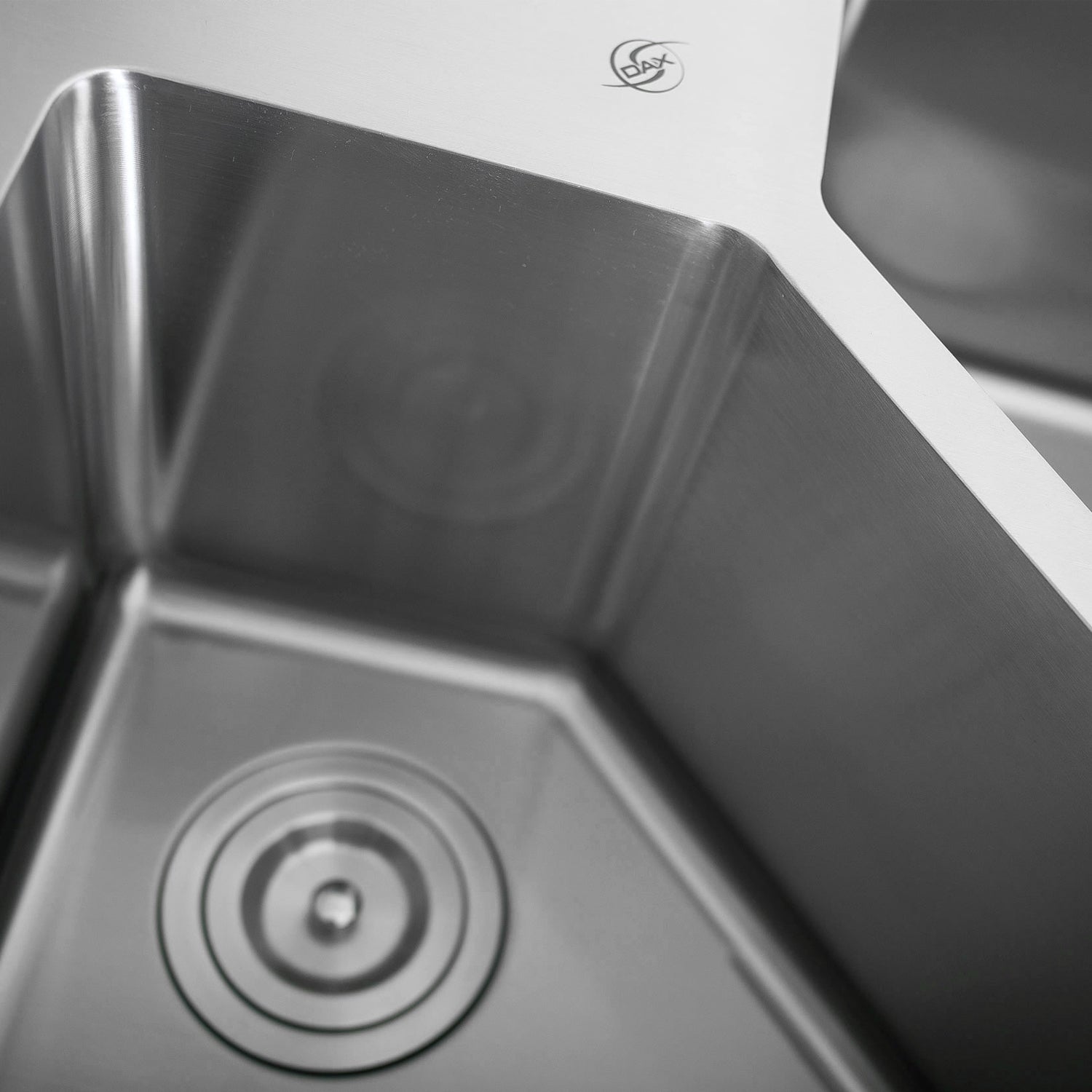 Enjoy the Double Bowl Undermount Kitchen Sink in your kitchen, available exclusively at DAX online stores. It features a beautiful brushed stainless steel finish and measures 32-3/4 x 22-3/4 x 10 inches. Order now at www.daxib.com