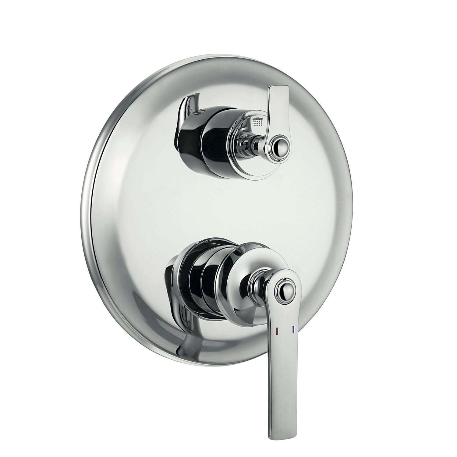 DAX Round Shower Single Valve Trim, Brass Body, Chrome Finish (DAX-79903-CR)