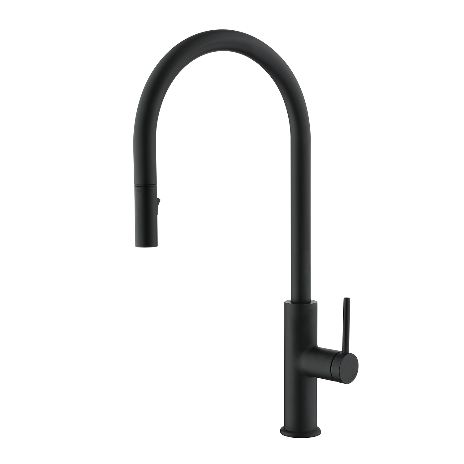 DAX Single Handle Pull Down Kitchen Faucet Matt Black Finish (DAX-8020058-BL)