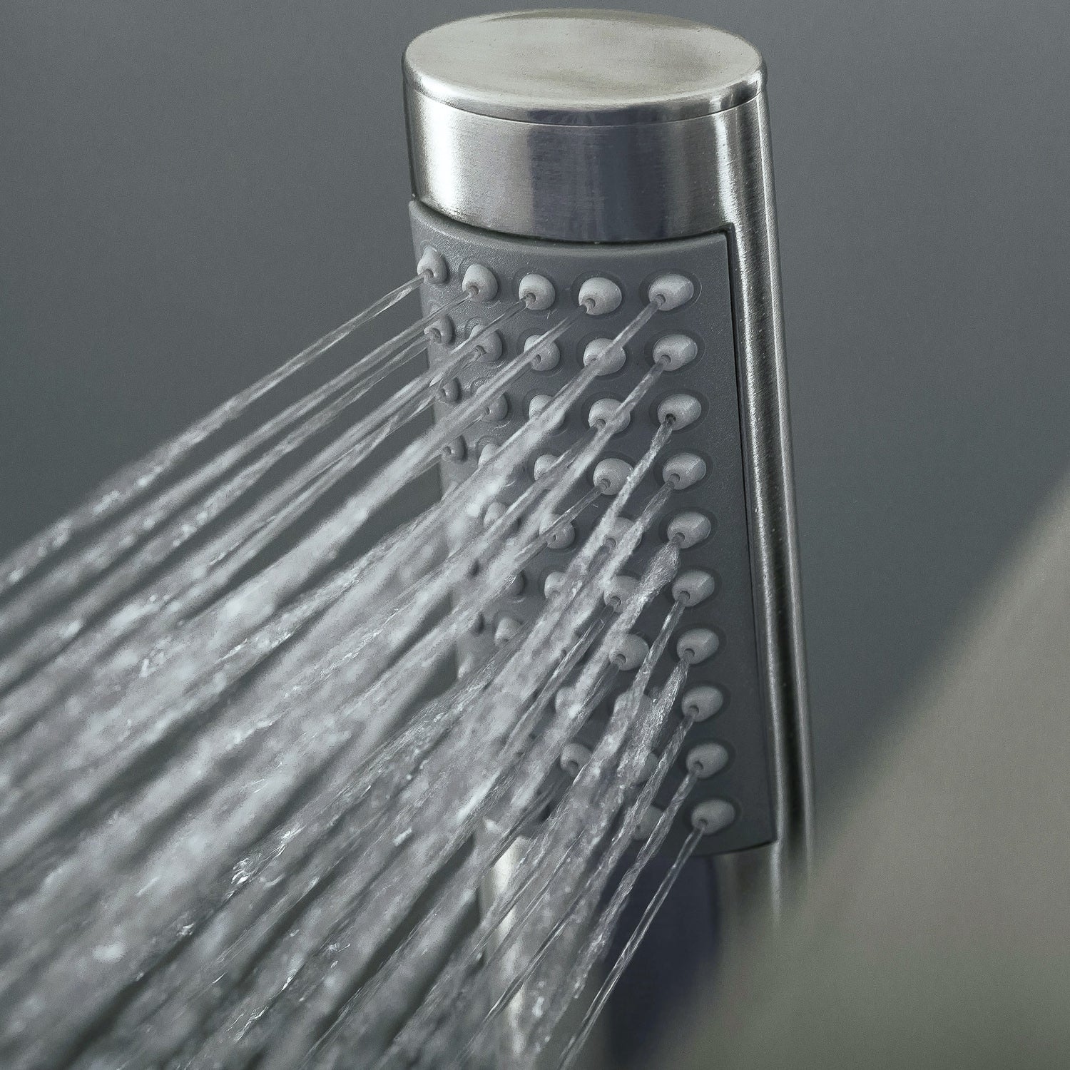DAX Independiente Hot Tub Filler con ducha de mano y pico cuadrado, cuerpo de acero inoxidable, acabado cepillado, 40-1/2 x 8-1/2 pulgadas (DAX-808-BN)