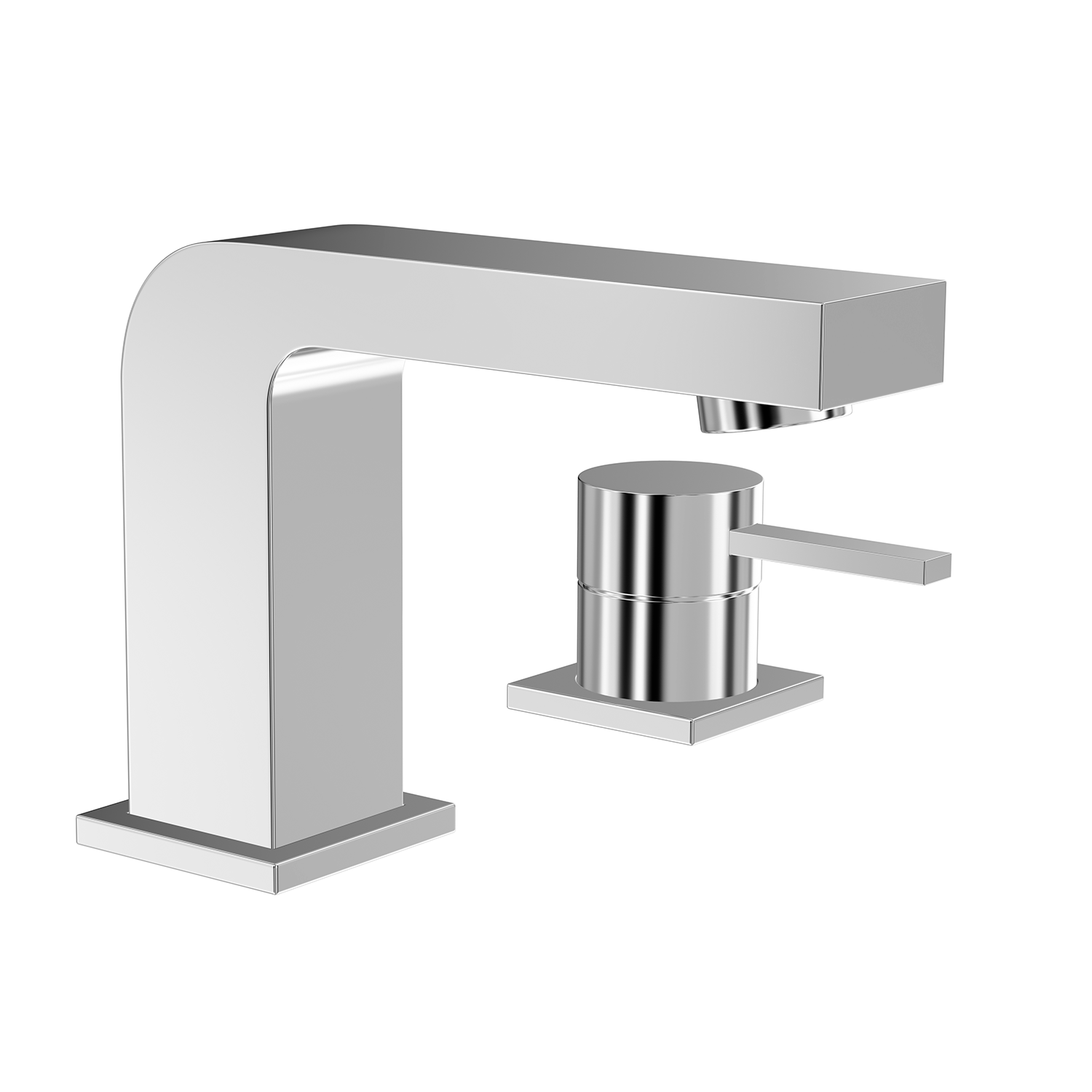 DAX llave monomando para baño, cuerpo de latón, acabado cromado, 7-1/2 x 5-1/2 pulgadas (DAX-8127)