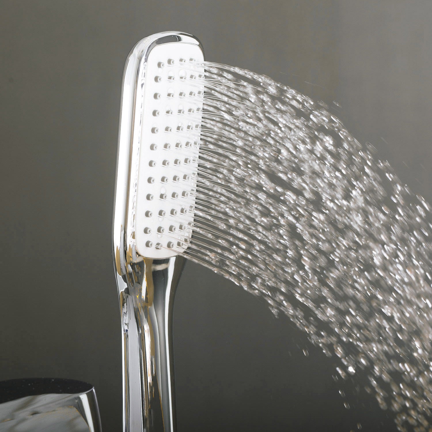 DAX Independiente Hot Tub Filler con ducha de mano y pico cuadrado, cuerpo de latón, acabado cromado, 8-11/16 x 34 13/16 pulgadas (DAX-8153)