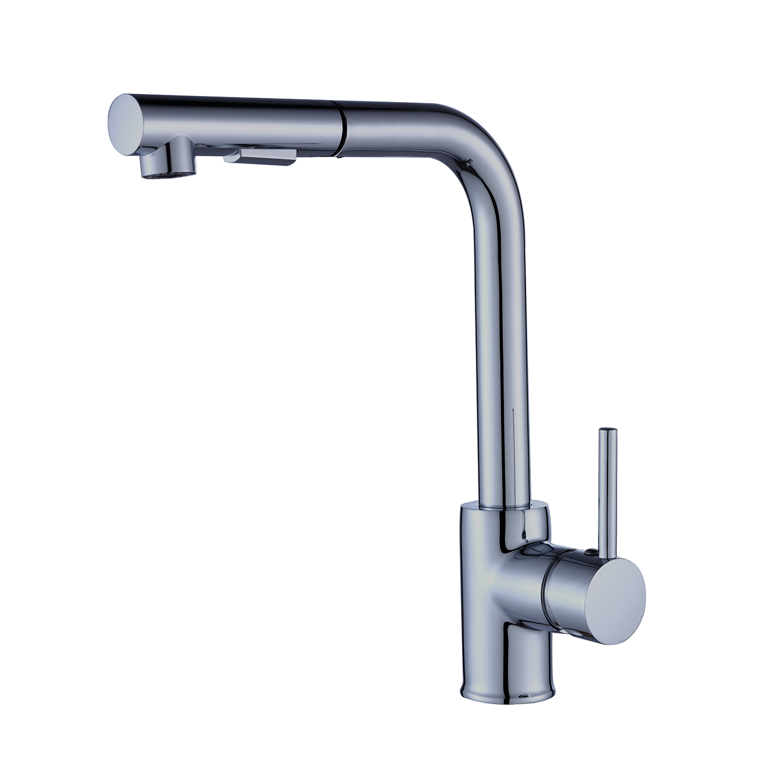 DAX Single Handle Pull Out Kitchen Faucet Brushed Nickel Finish (DAX-8213-BN)