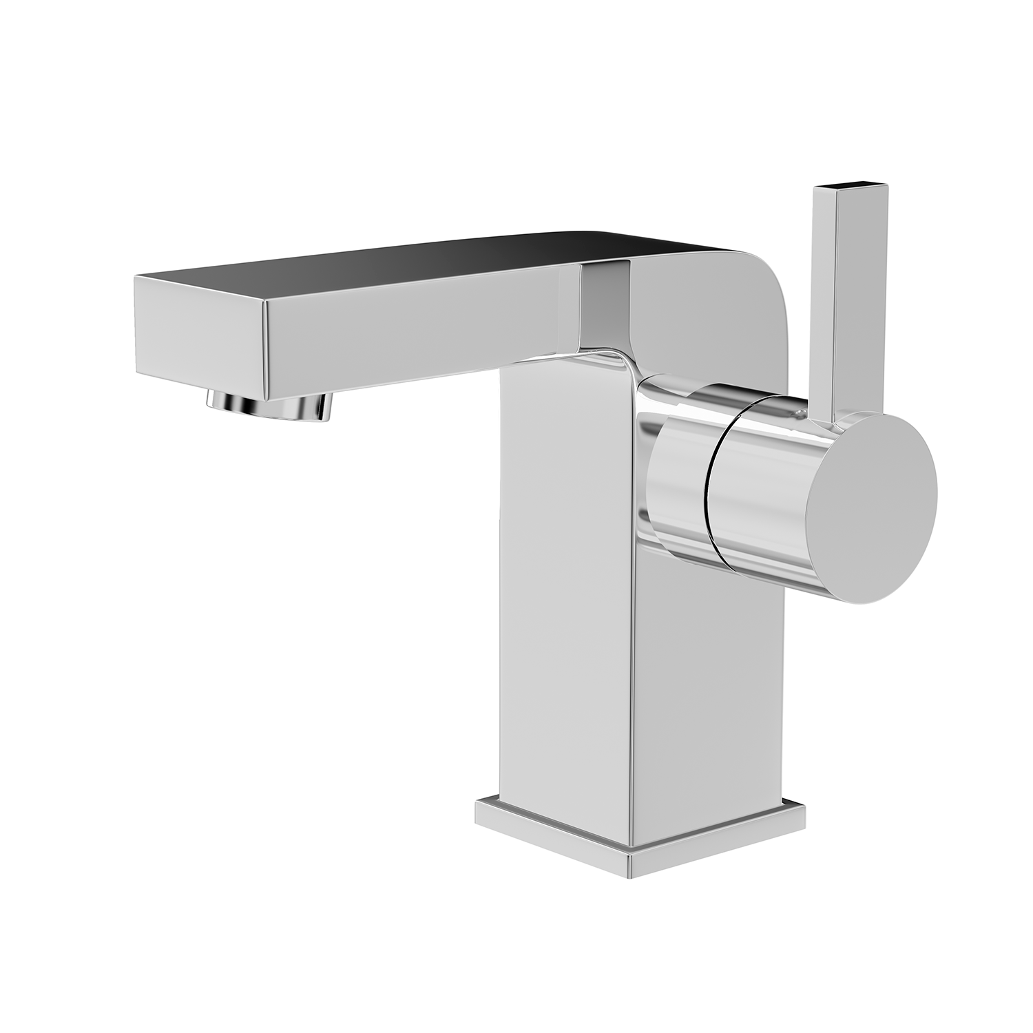 DAX llave monomando para baño, cuerpo de latón, acabado cromado, 3-15/16 x 4-1/8 pulgadas (DAX-8227)