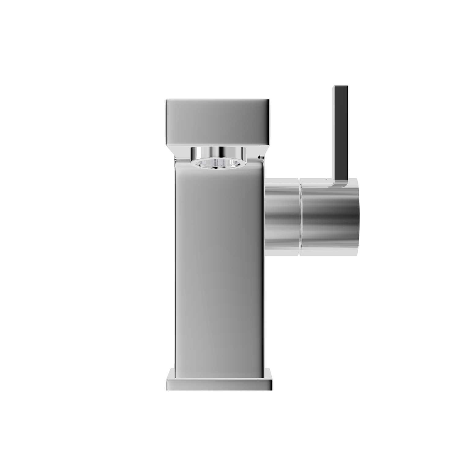 DAX llave monomando para baño, cuerpo de latón, acabado cromado, 3-15/16 x 4-1/8 pulgadas (DAX-8227)