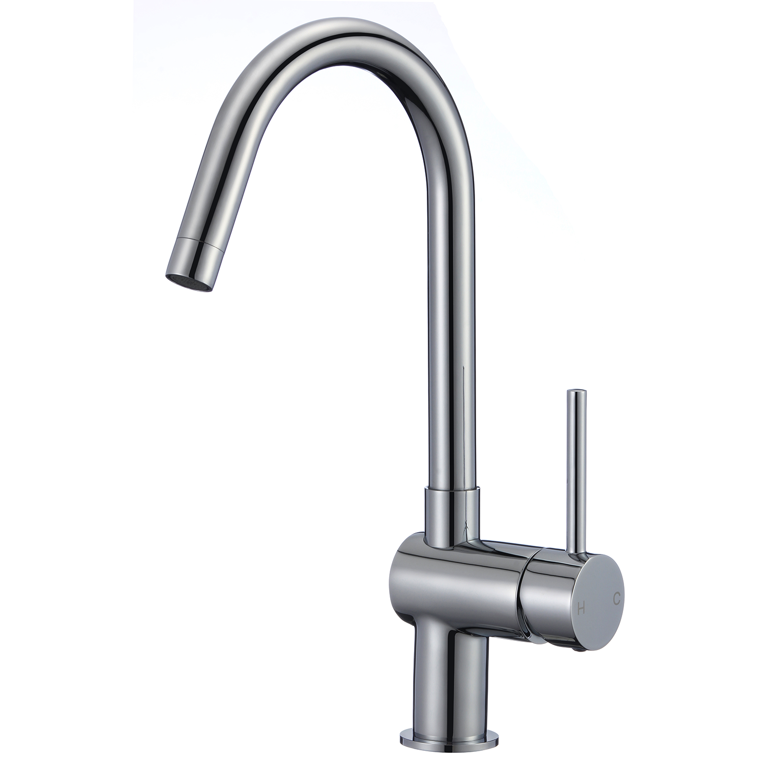 DAX Single Handle Kitchen Faucet Brushed Nickel Finish (DAX-8240-BN)