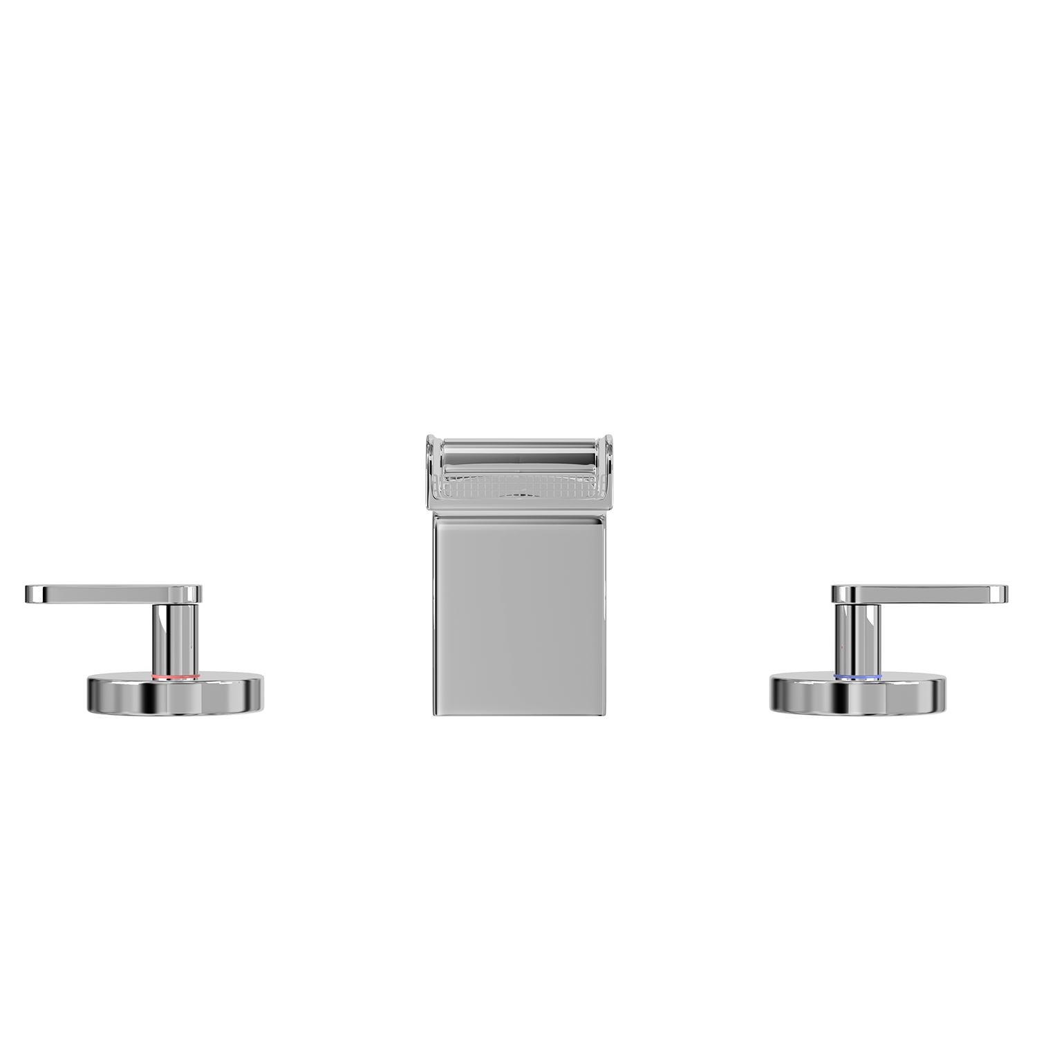 DAX llave de baño de dos manijas, cuerpo de latón, acabado cromado, 8 x 2-3/8 pulgadas, (DAX-8255C)