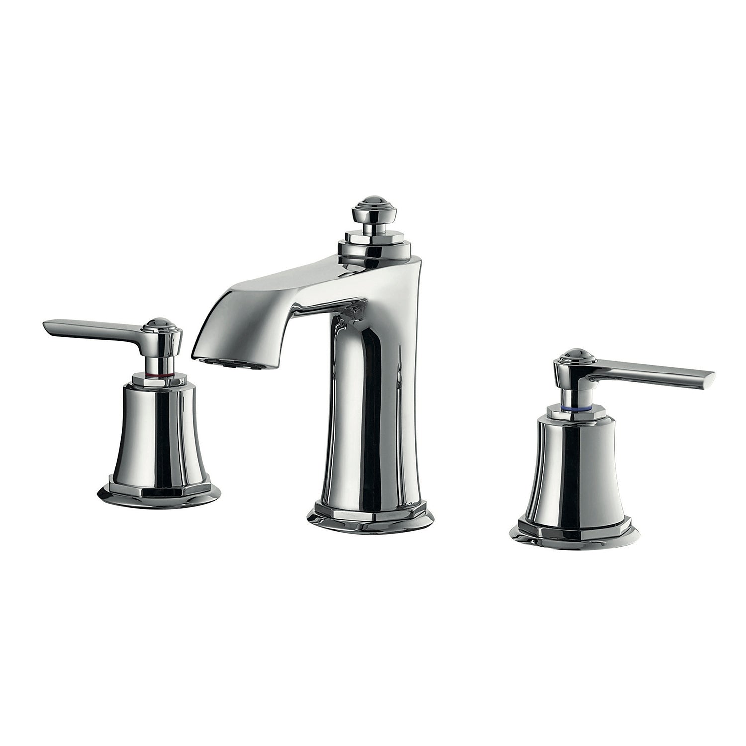 DAX Two Handle Bathroom Faucet, Brass Body, Chrome Finish, Spout Height 3-9/16 Inches (DAX-8259AC-CR)
