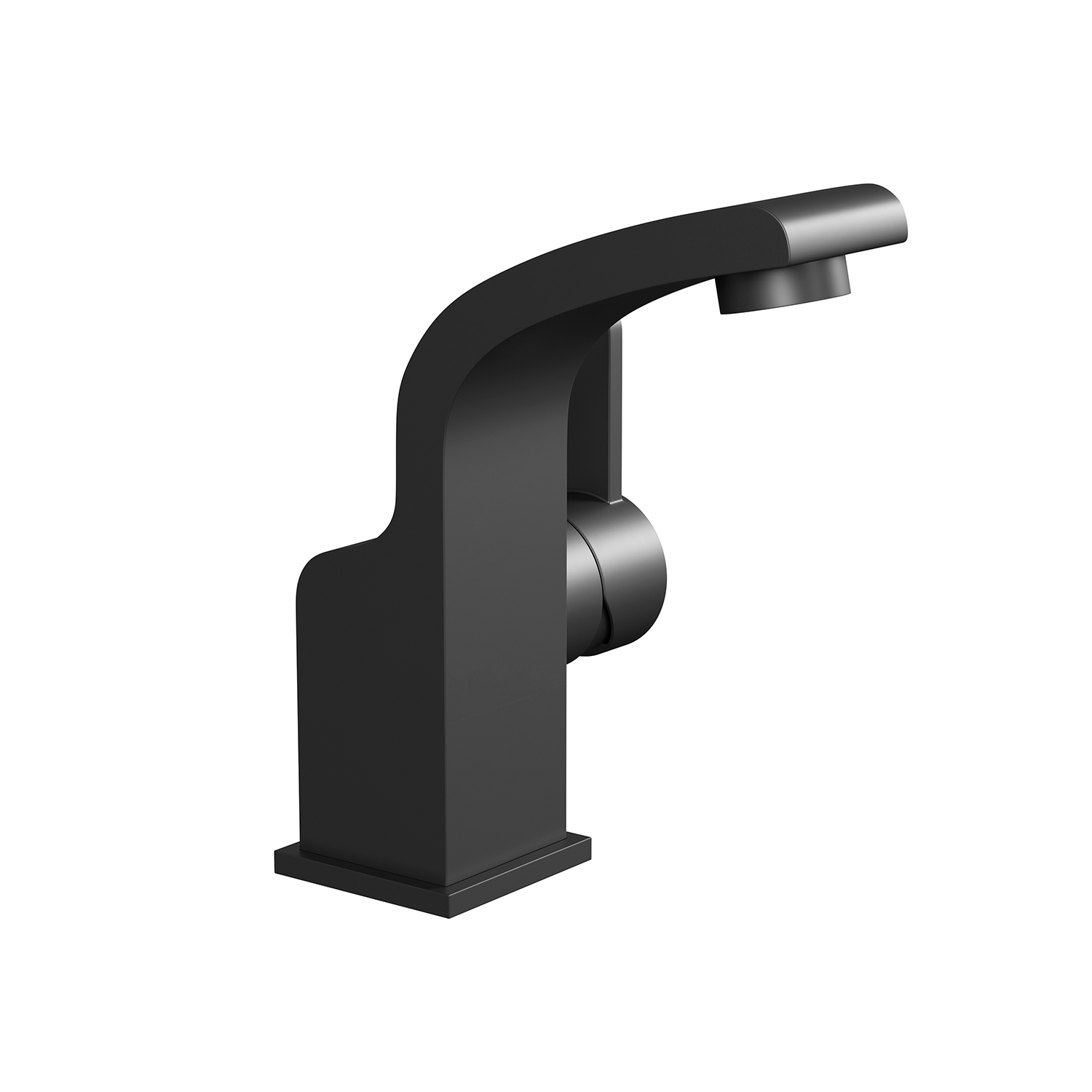 Grifo monomando para baño DAX, cuerpo de latón, acabado negro mate, 3-15/16 x 5-15/16 pulgadas (DAX-8260-BL)