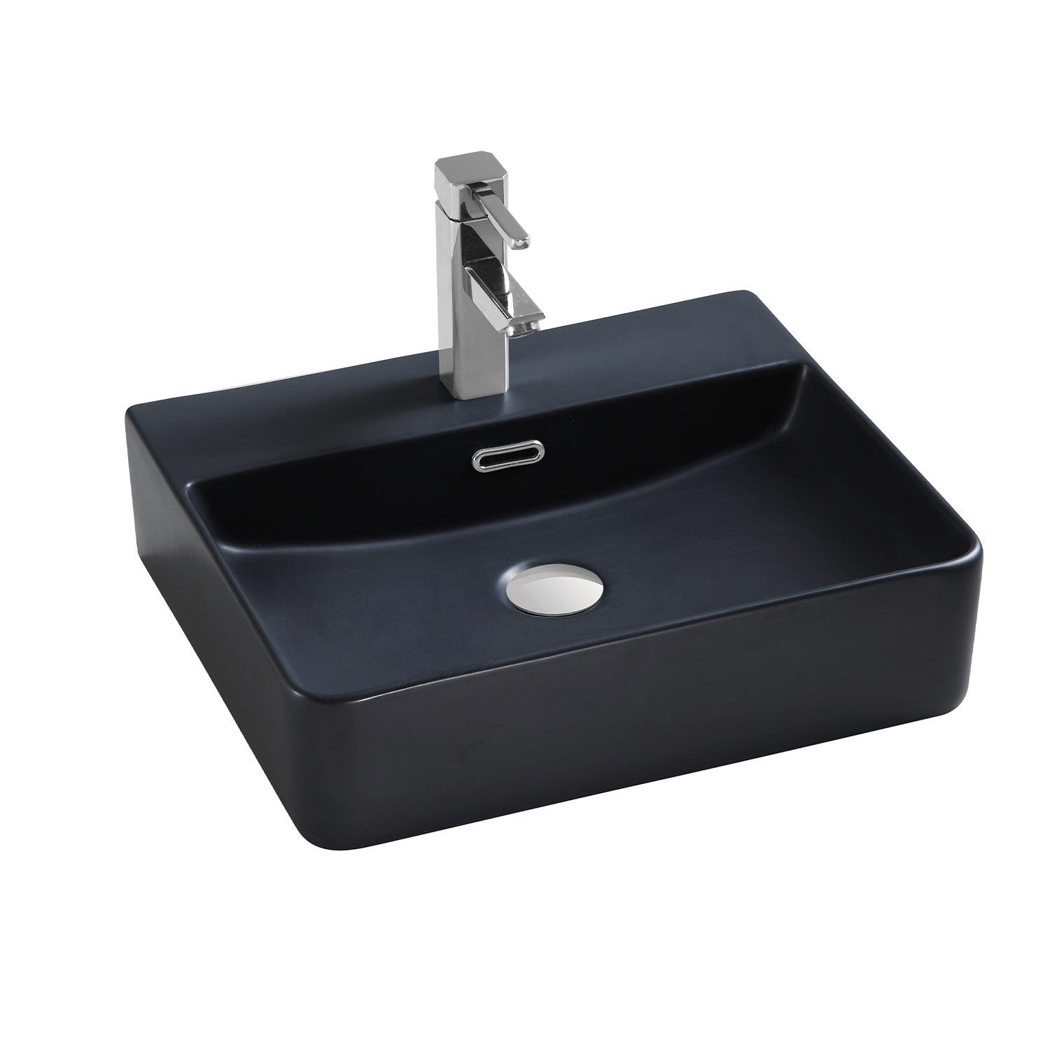 DAX Ceramic Rectangle Bathroom Vessel Basin. Finish: White Matt, Glossy White, Matt Black - (20" x 16.5")(DAX-CL1275)