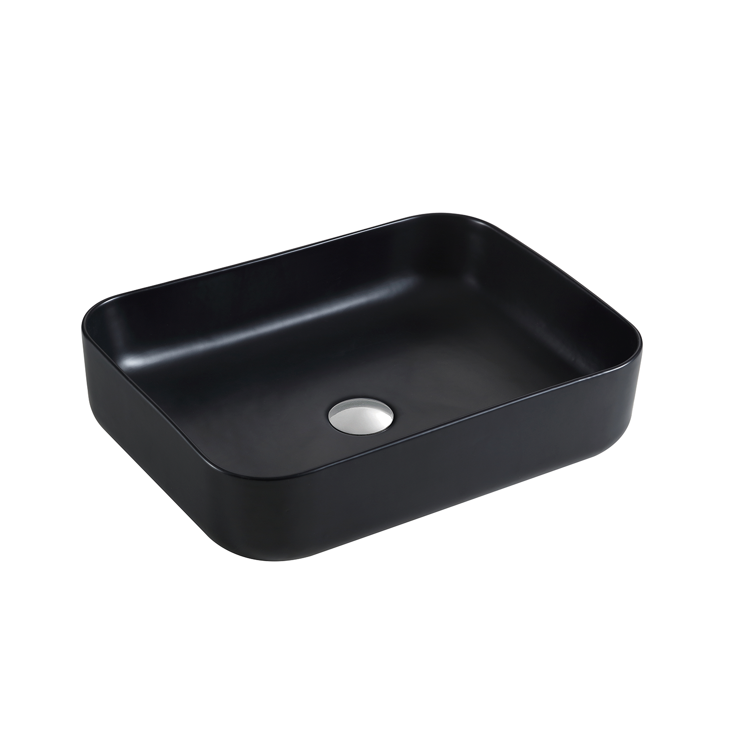 DAX  Ceramic Rectangle Bathroom Vessel Basin White Glossy - (20" x 16.5") (DAX-CL1285-WG)