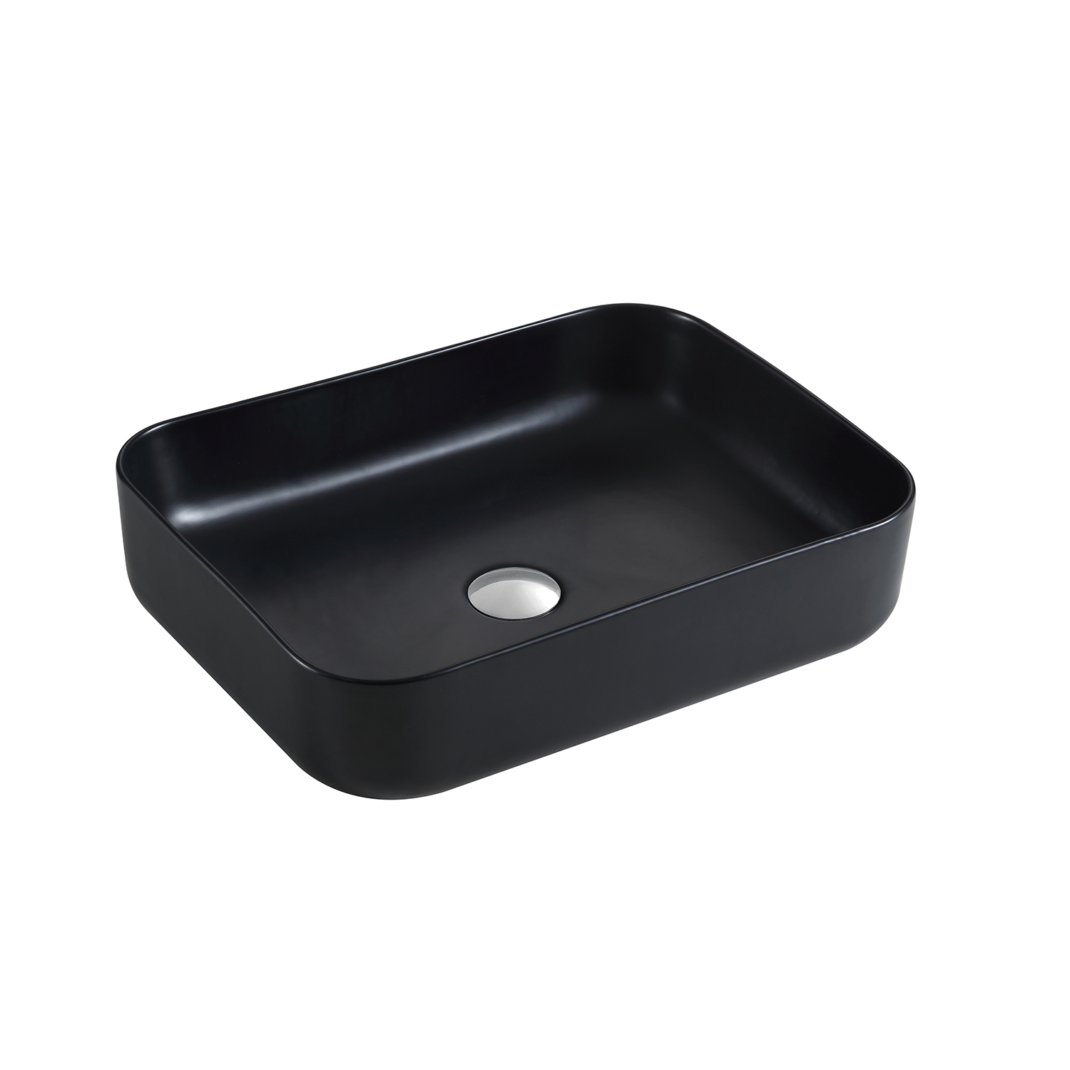 DAX Ceramic Rectangle Bathroom Vessel Basin White Glossy - (20" x 16.5") (DAX-CL1285-WG)