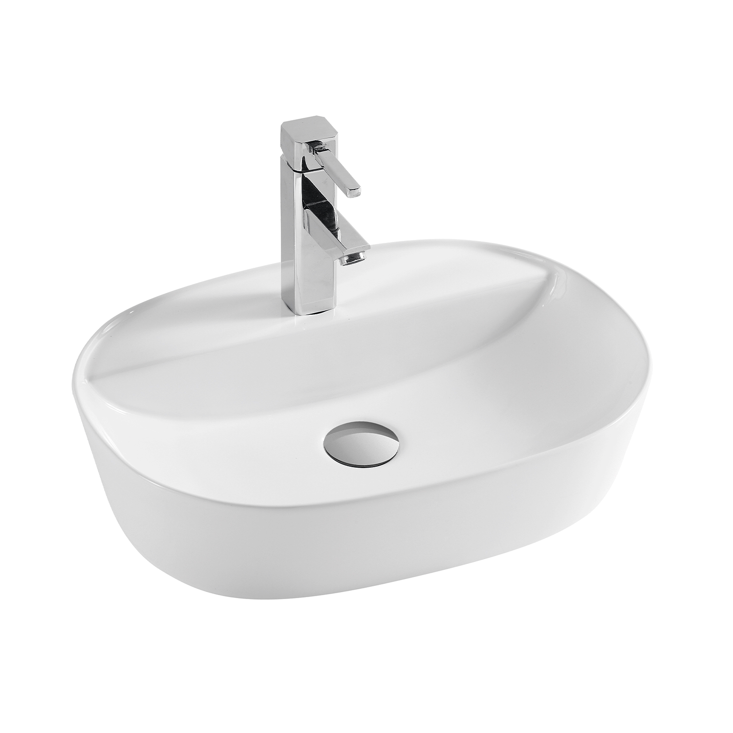 Lavabo ovalado de cerámica para baño DAX - (20" x 15") (DAX-CL1291)