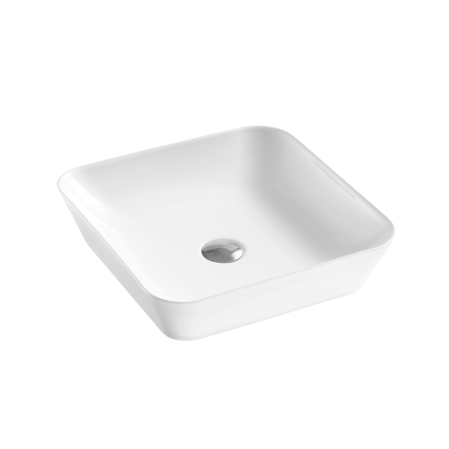 Lavabo cuadrado de cerámica para baño DAX (17" x 17") (DAX-CL1468)