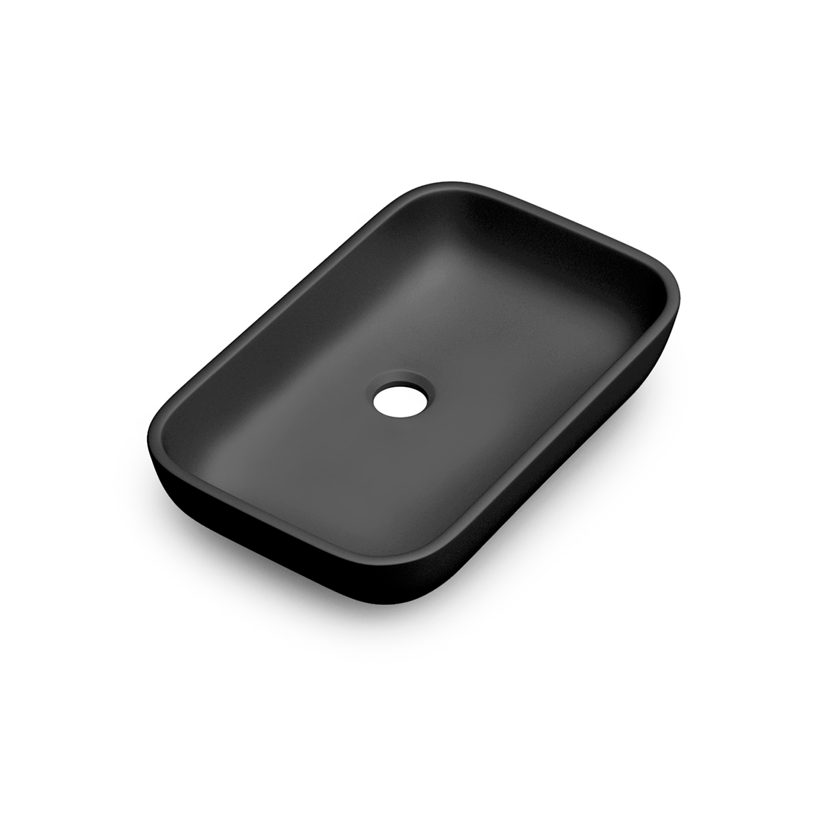 Lavabo DAX MAsai de 20 x 13 pulgadas. Forma rectangular. Negro Mate (DAX-MASAI51802051)