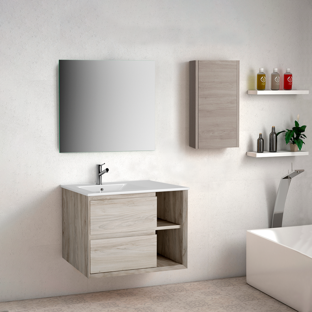 DAX Oceanside Bathroom Vanity Cabinet with Onix Basin