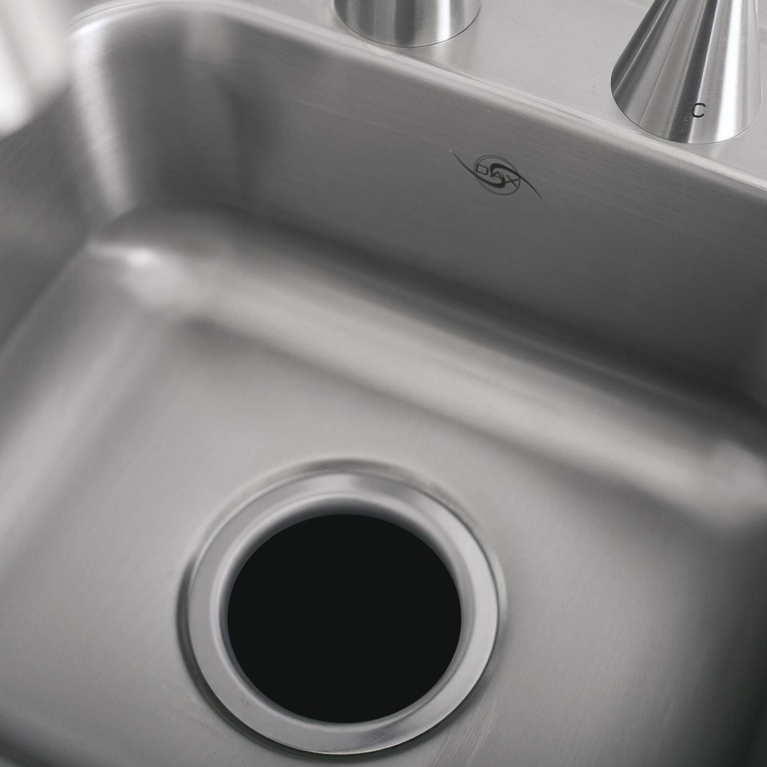 DAX Single Bowl Top Mount Kitchen Sink, 23 Gauge Stainless Steel, Brushed Finish , 15 x 15 x 5-1/2 Inches (DAX-OM-1515)