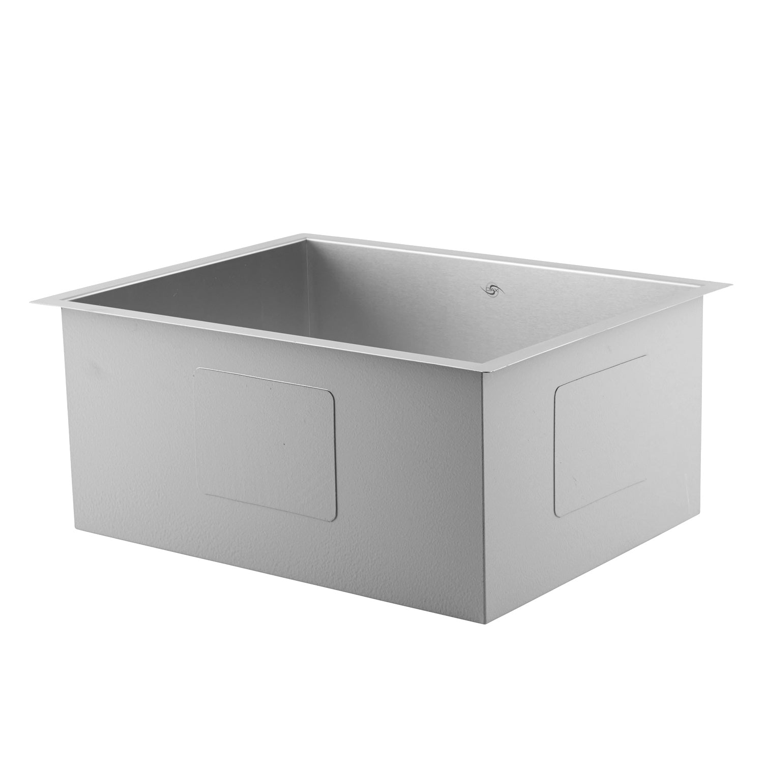 DAX Handmade Single Bowl Undermount Kitchen Sink, 16 Gauge Stainless Steel, Brushed Finish, 23 x 18 x 10 Inches (DAX-SQ-2318)