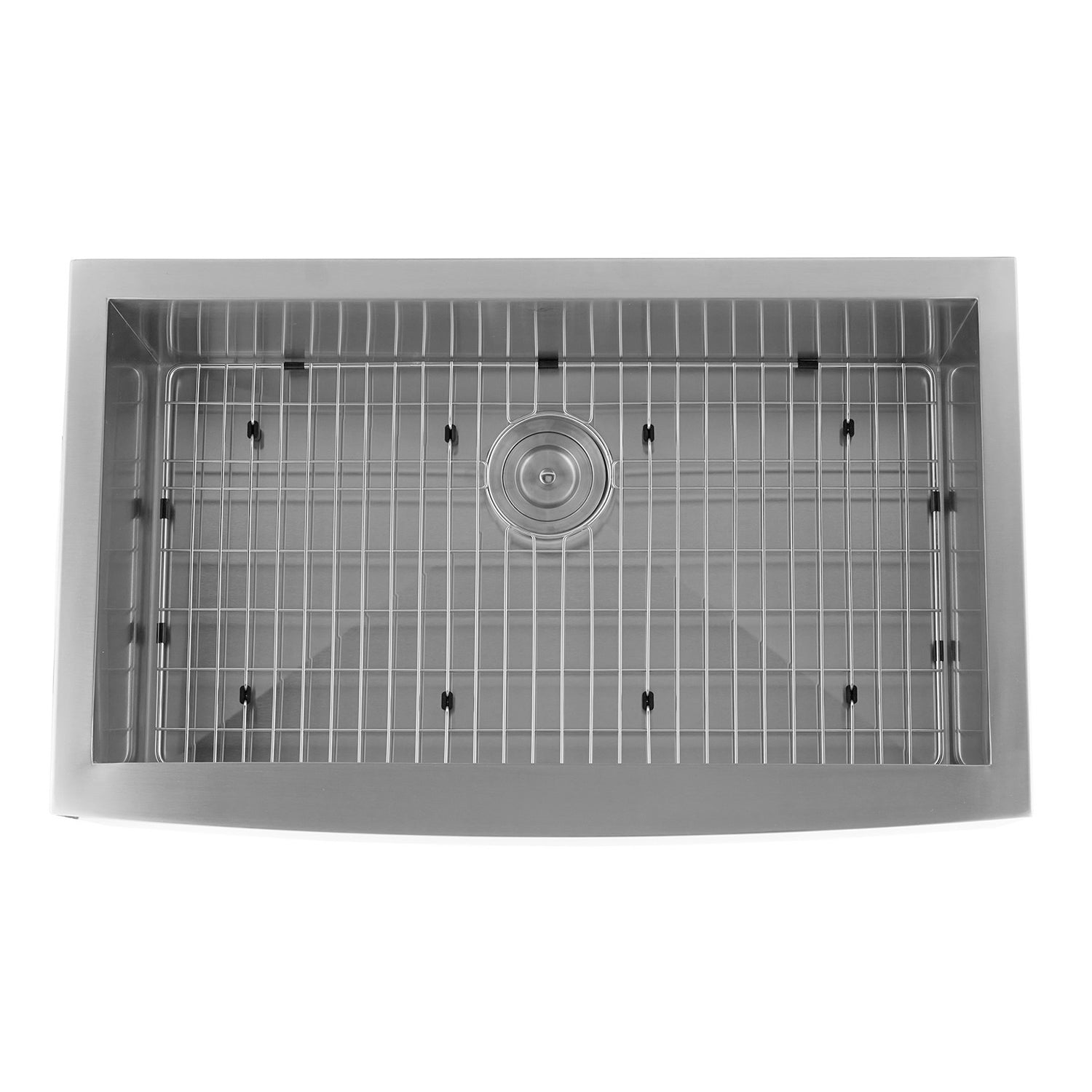 Fregadero de cocina DAX Farmhouse, acero inoxidable calibre 16, acabado cepillado, 35-7/8 x 20 x 10 pulgadas (DAX-SQ-3621)