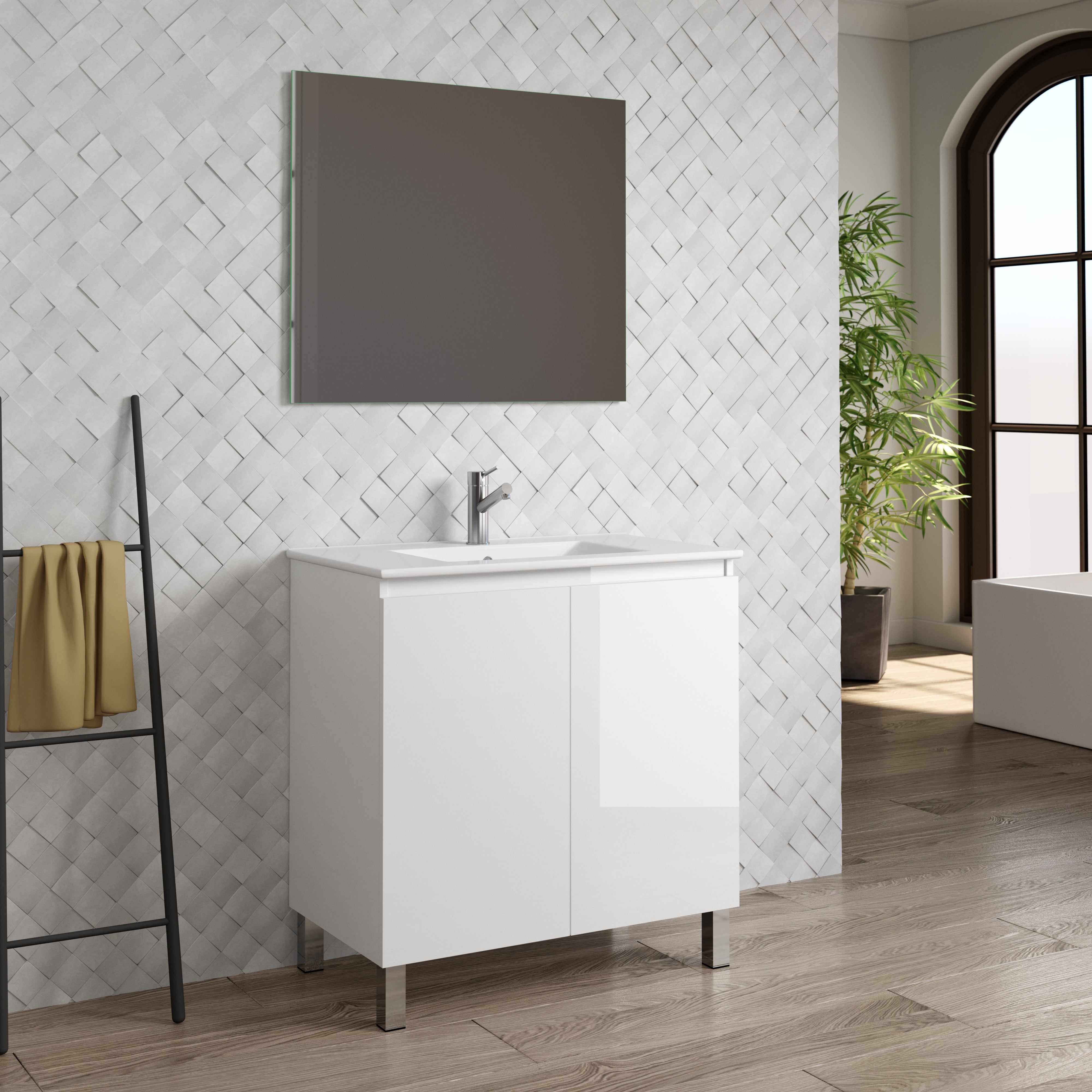DAX Sunset Bathroom Vanity Cabinet with Onix basin included