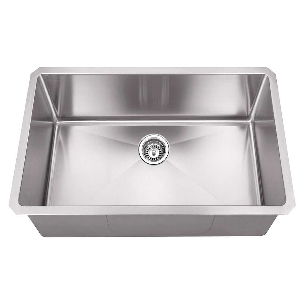 DAX Single bowl Undermount kitchen sink. R10. 30 x 18 (DAX-T3018-R10)