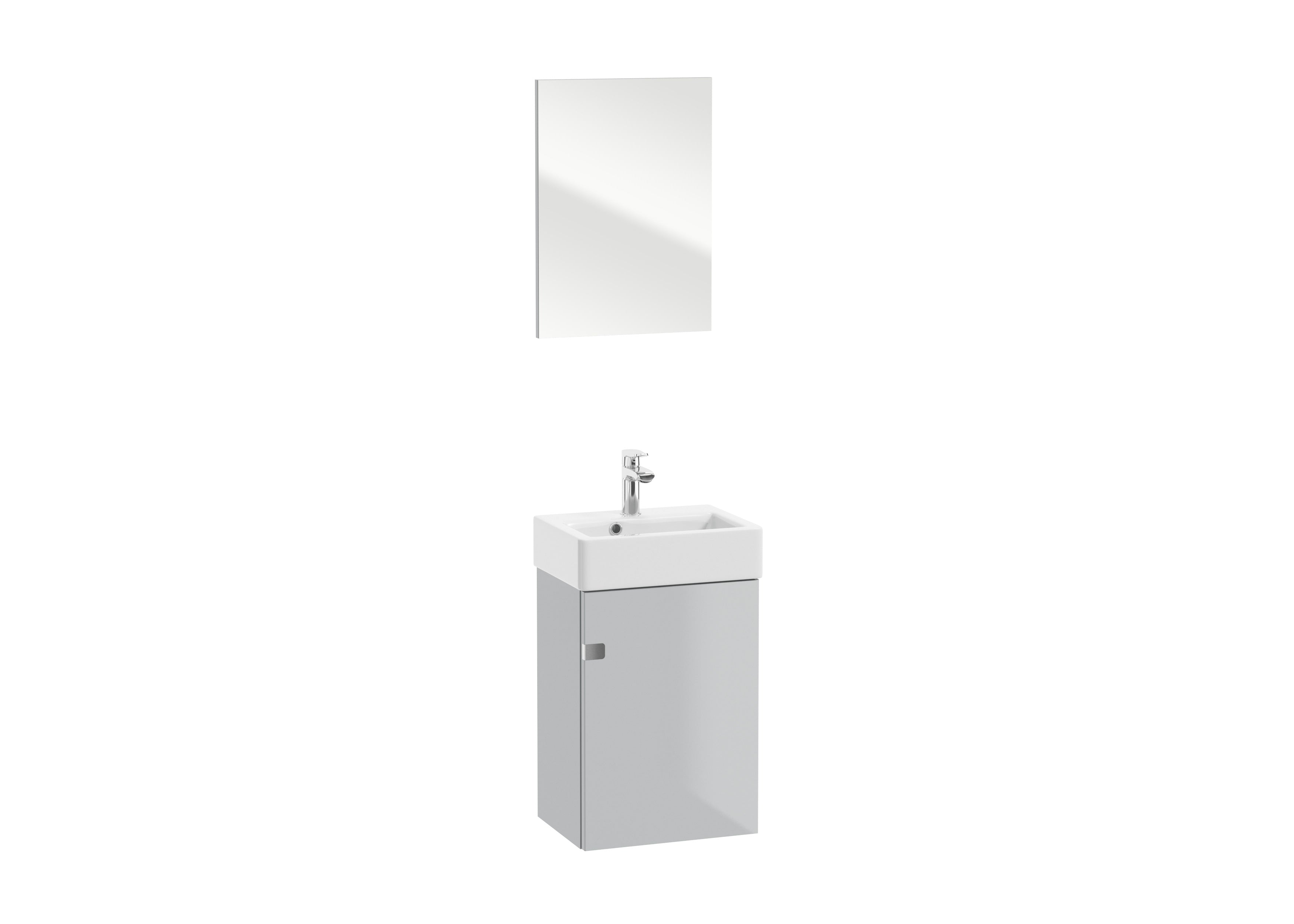DAX Tinnie Vanity Set (Vanity+Basin+Mirror) 16 Inches