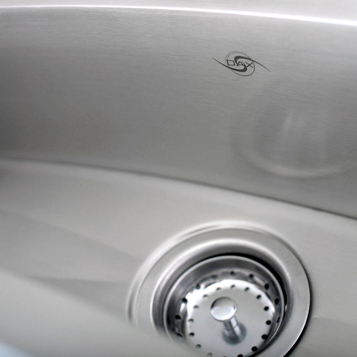 DAX Fregadero de barra bajo encimera hecho a mano, acero inoxidable calibre 16, acabado cepillado, 45 x 13 x 6 pulgadas (DAX-SQ-4512-C)