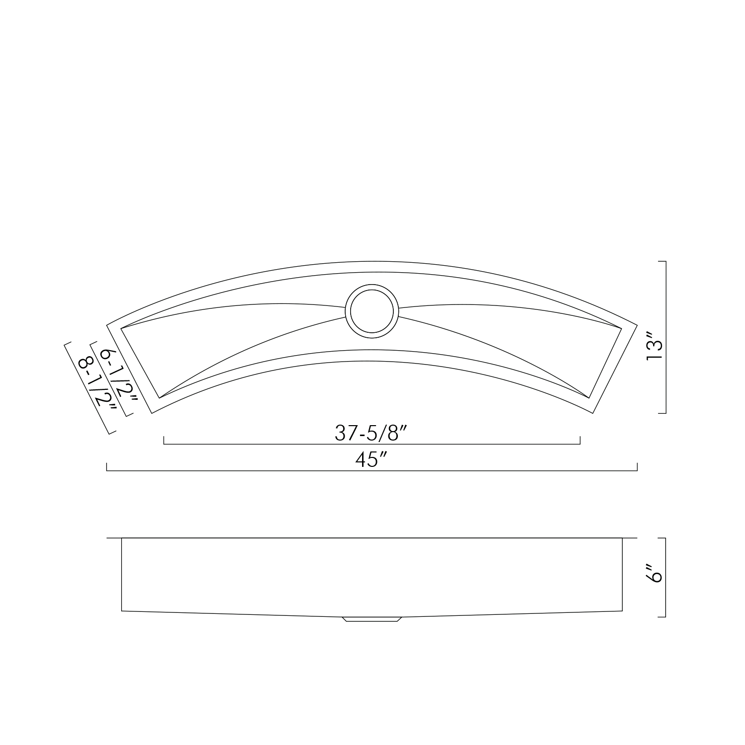 DAX Fregadero de barra bajo encimera hecho a mano, acero inoxidable calibre 16, acabado cepillado, 45 x 13 x 6 pulgadas (DAX-SQ-4512-C)