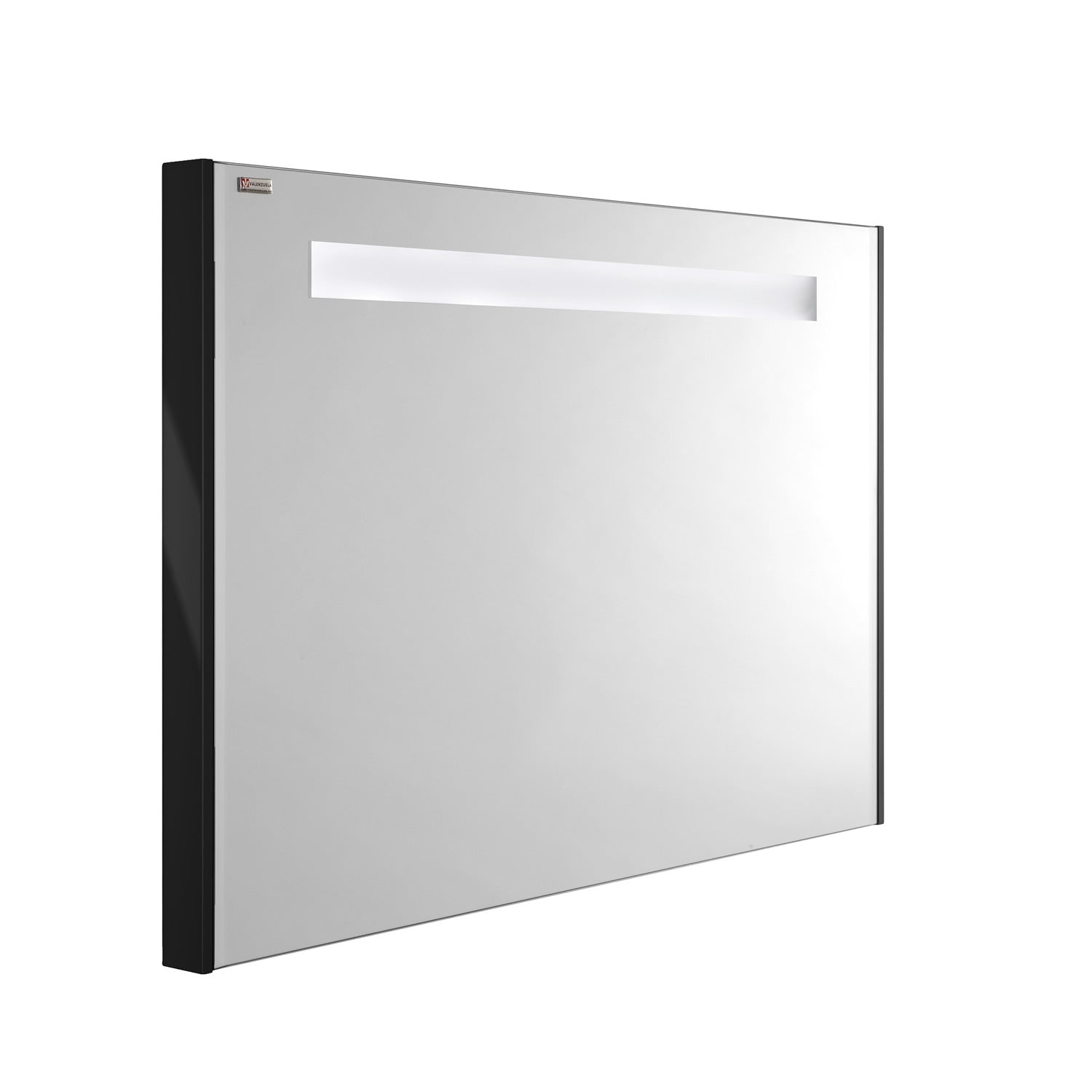 LED Backlit Bathroom Vanity Mirror, Wall Mount, Black, Serie Dune/Solco by VALENZUELA