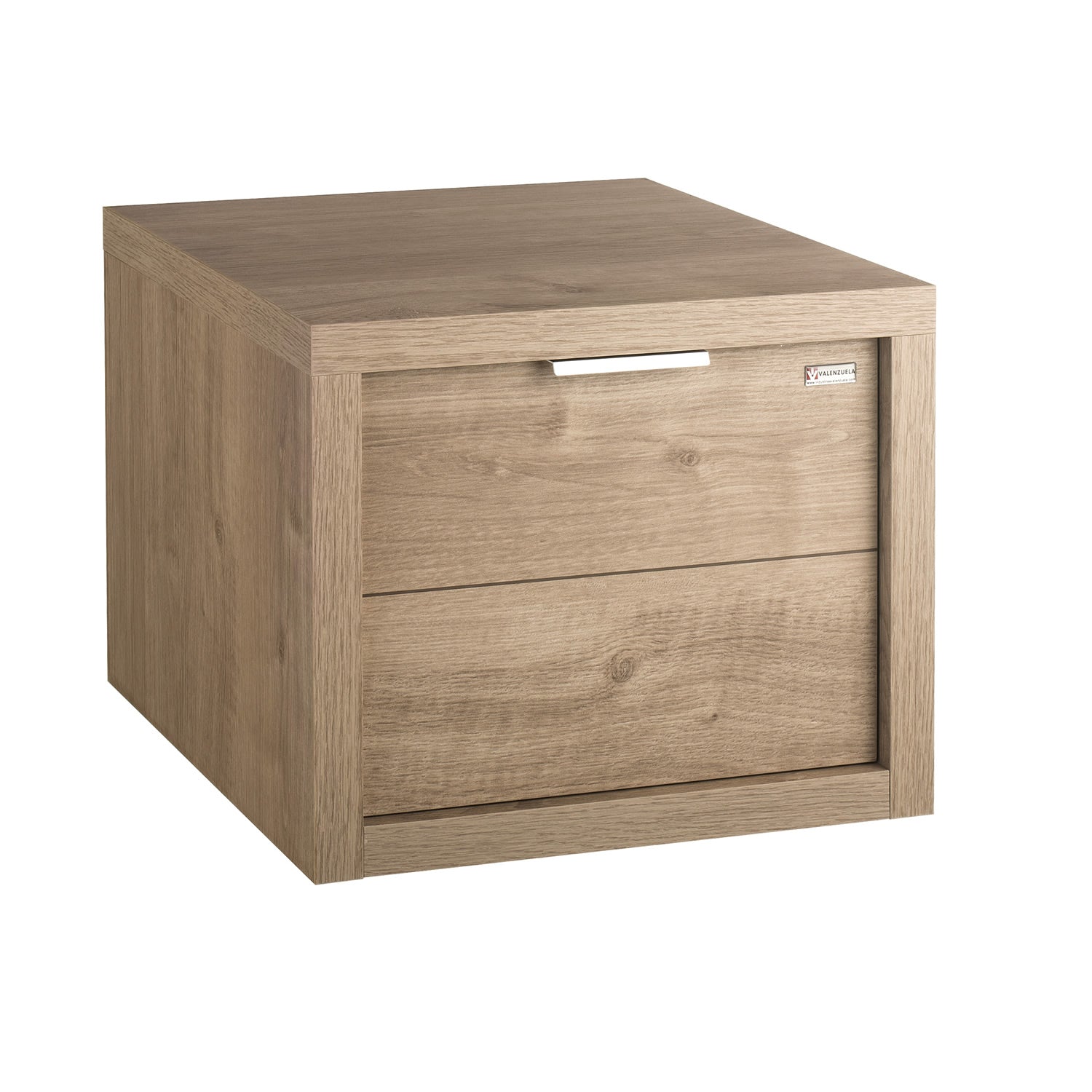 Mueble Lateral Inferior 16", Montaje a Pared, 1 Cajón con Asa y Cierre Amortiguado, Roble, Serie Tino de VALENZUELA