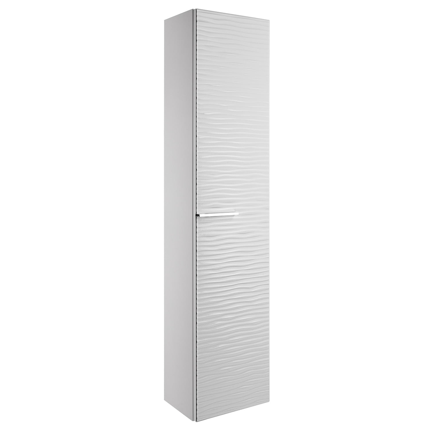 16" Tall Side Cabinet, Wall Mount, 1 Door whit Handle and Soft Close and Reversible Opening, Serie Dune by VALENZUELA