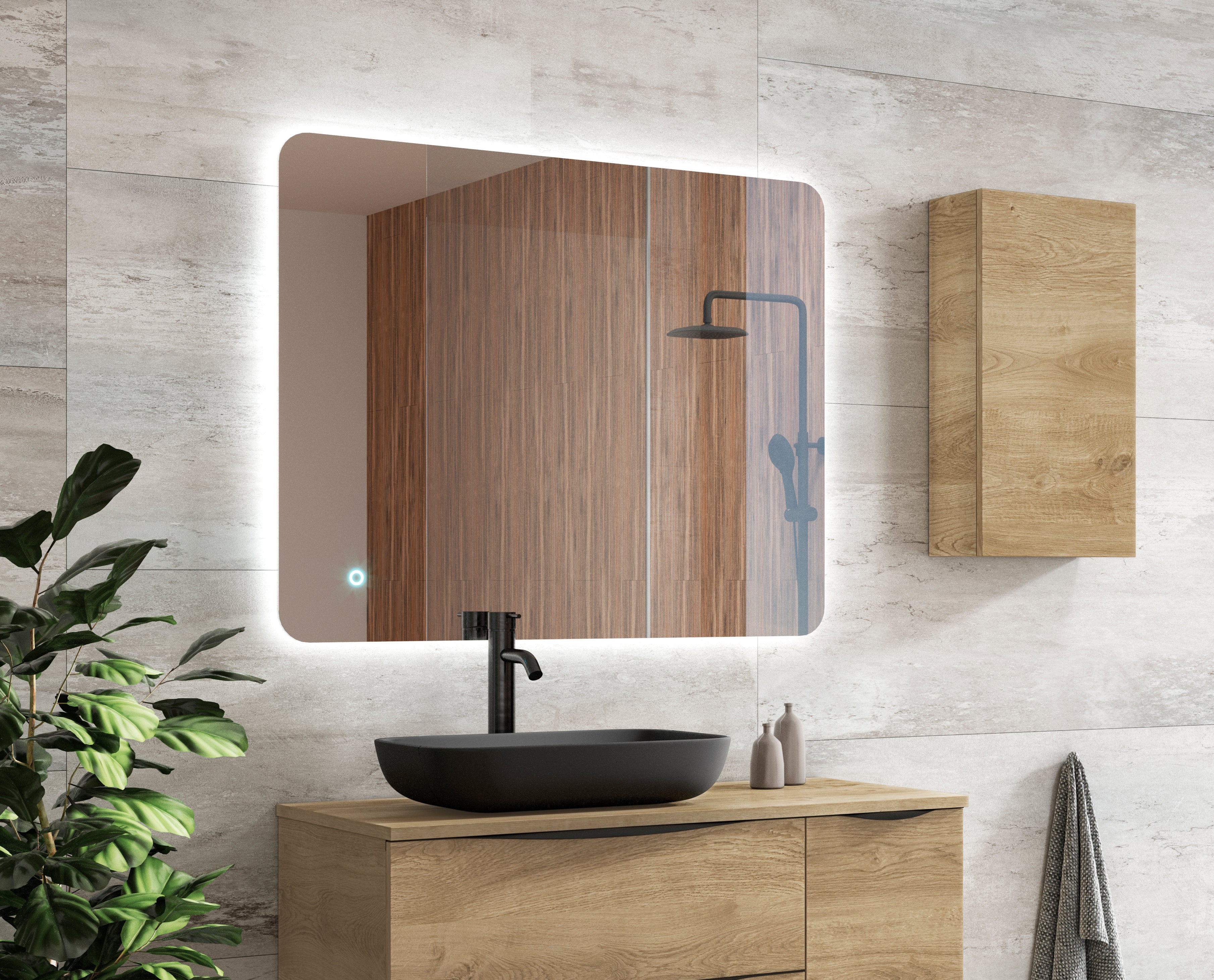 DAX Cali LED Light Flat Mirror with 32 Inches Wide (DAX-120-CALI0232)