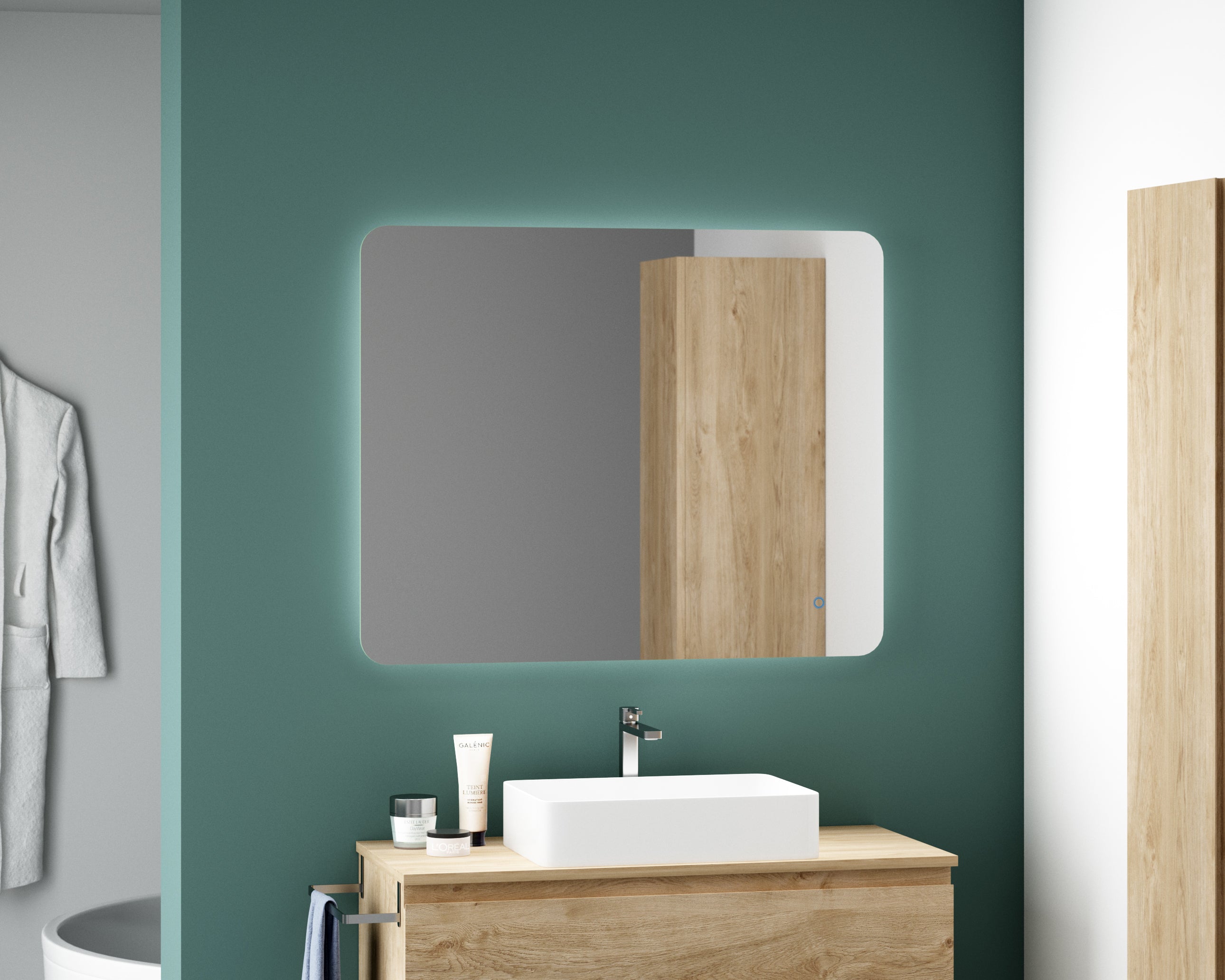 DAX Cali LED Light Flat Mirror with 32 Inches Wide (DAX-120-CALI0232)