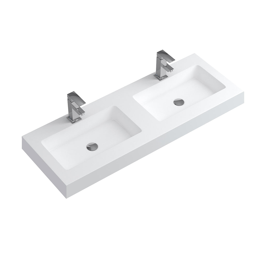 DAX Bayside Double Vanity Top 48 Inches w/ Integrated Matte Basin (DAX-BAY481AMB)