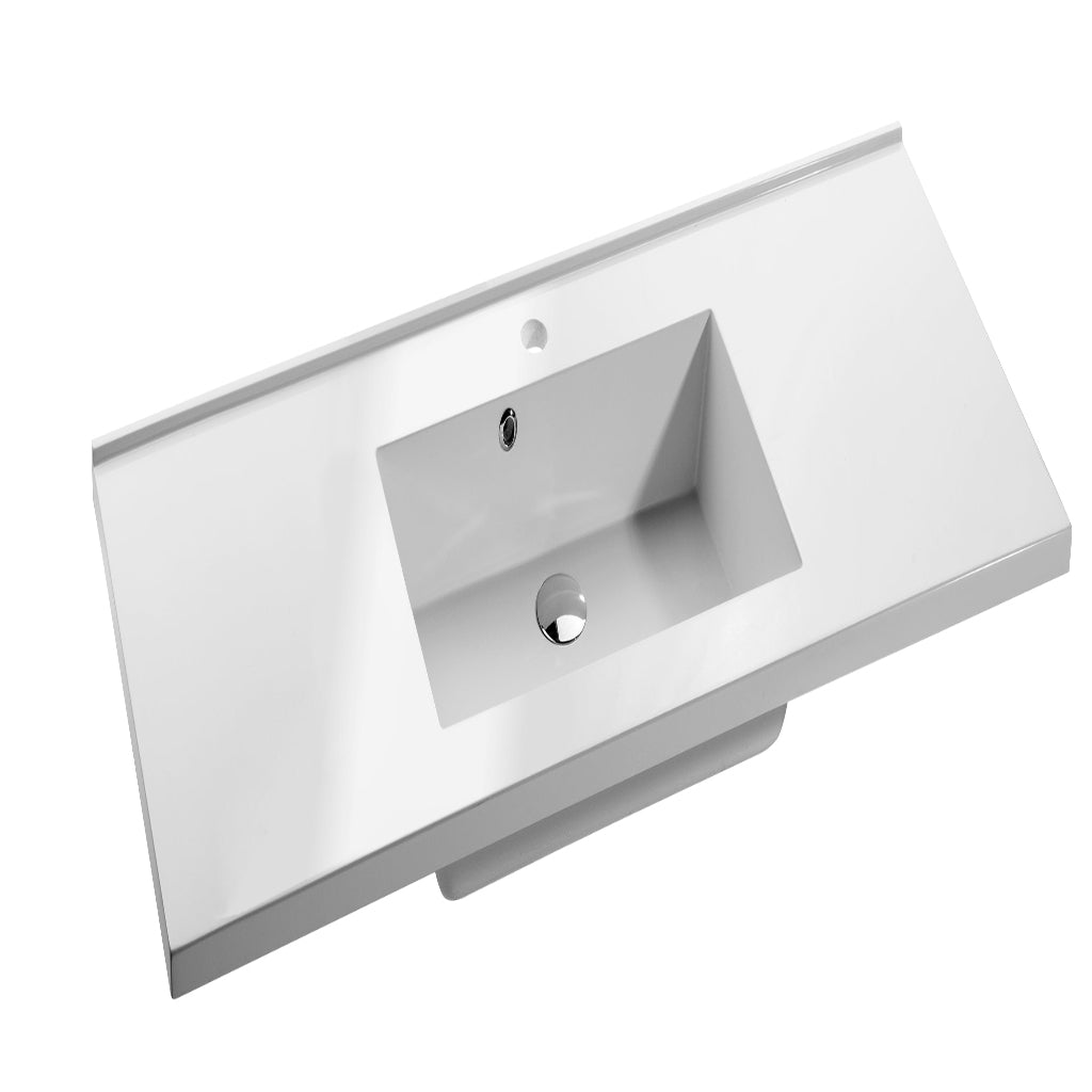 Superficie sólida blanca brillante Kubic (VMK0100100)