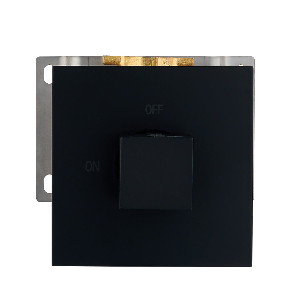 DAX Square Concealed 3 way diverter. Matte Black Finish (DAX-1053-SQ-BL)