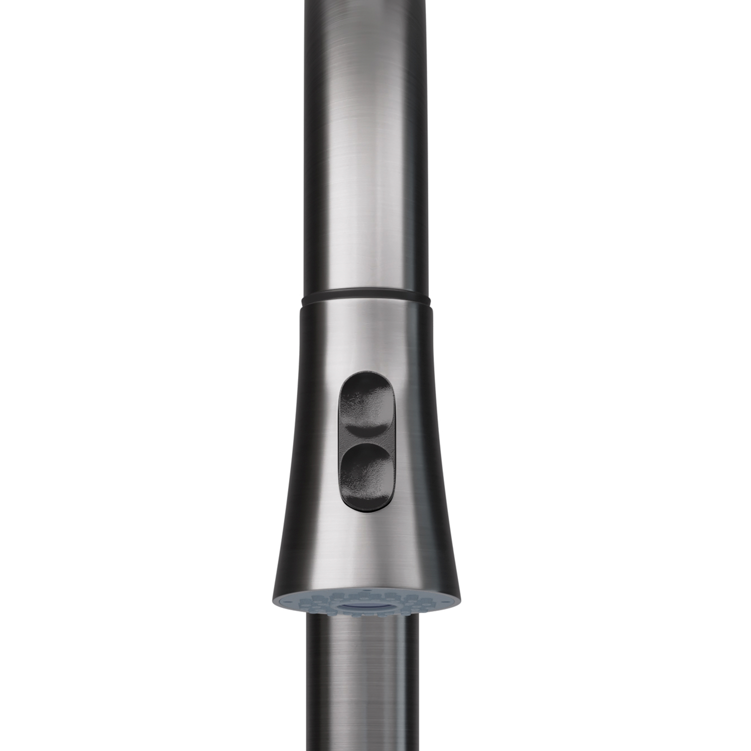 DAX Single Handle Pull Down Kitchen Faucet with Dual Sprayer, Brass Body, Brushed Nickel Finish, Size 11-7/16 x 17-1/2 Inches (DAX-8887)