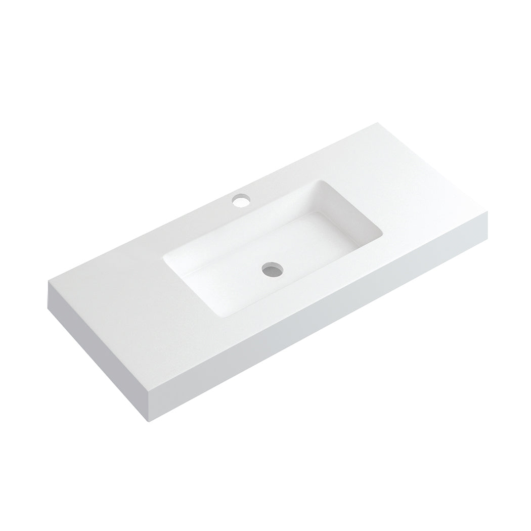 Tocador individual DAX de 40" con lavabo mate integrado (DAX-BAY401AMB)