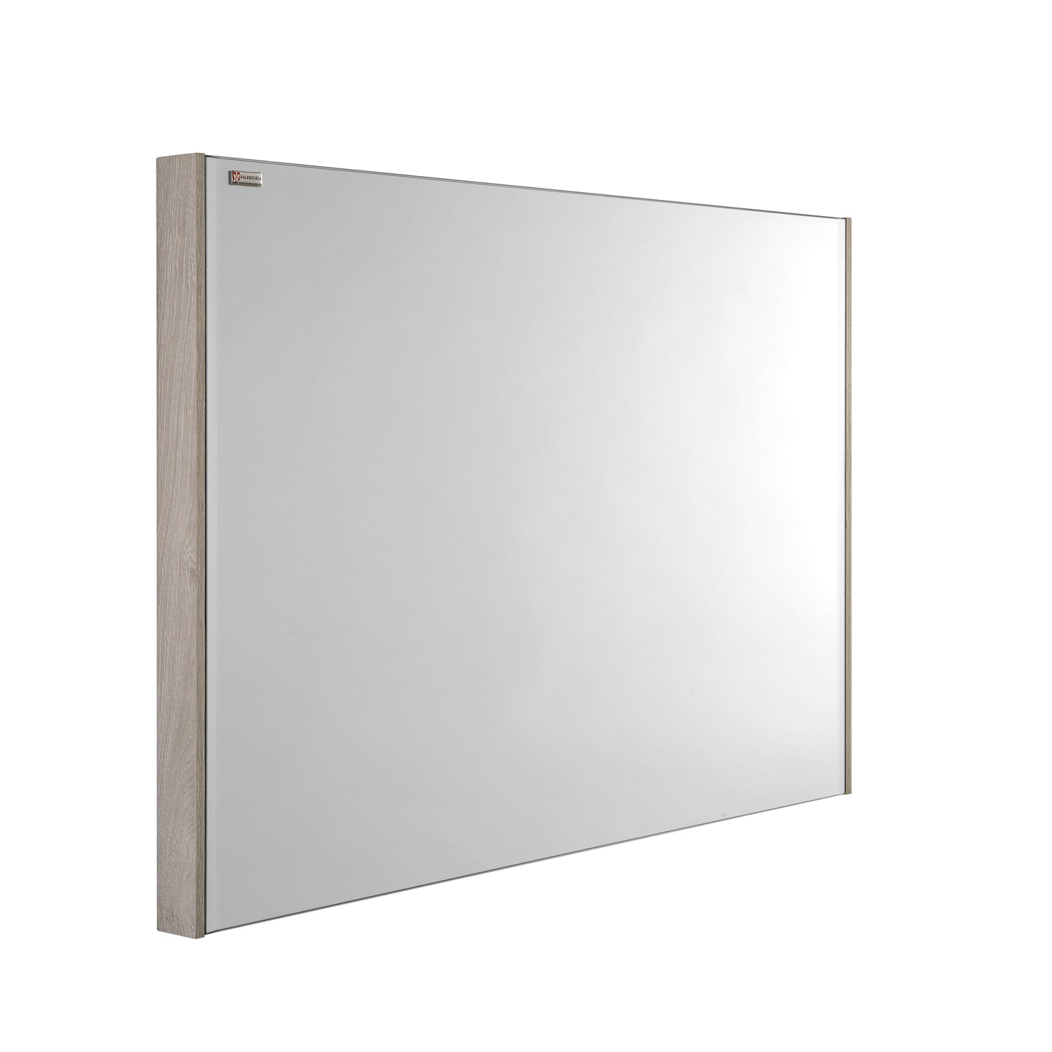 24" Slim Frame Bathroom Vanity Mirror, Wall Mount, Cloud, Serie Barcelona by VALENZUELA