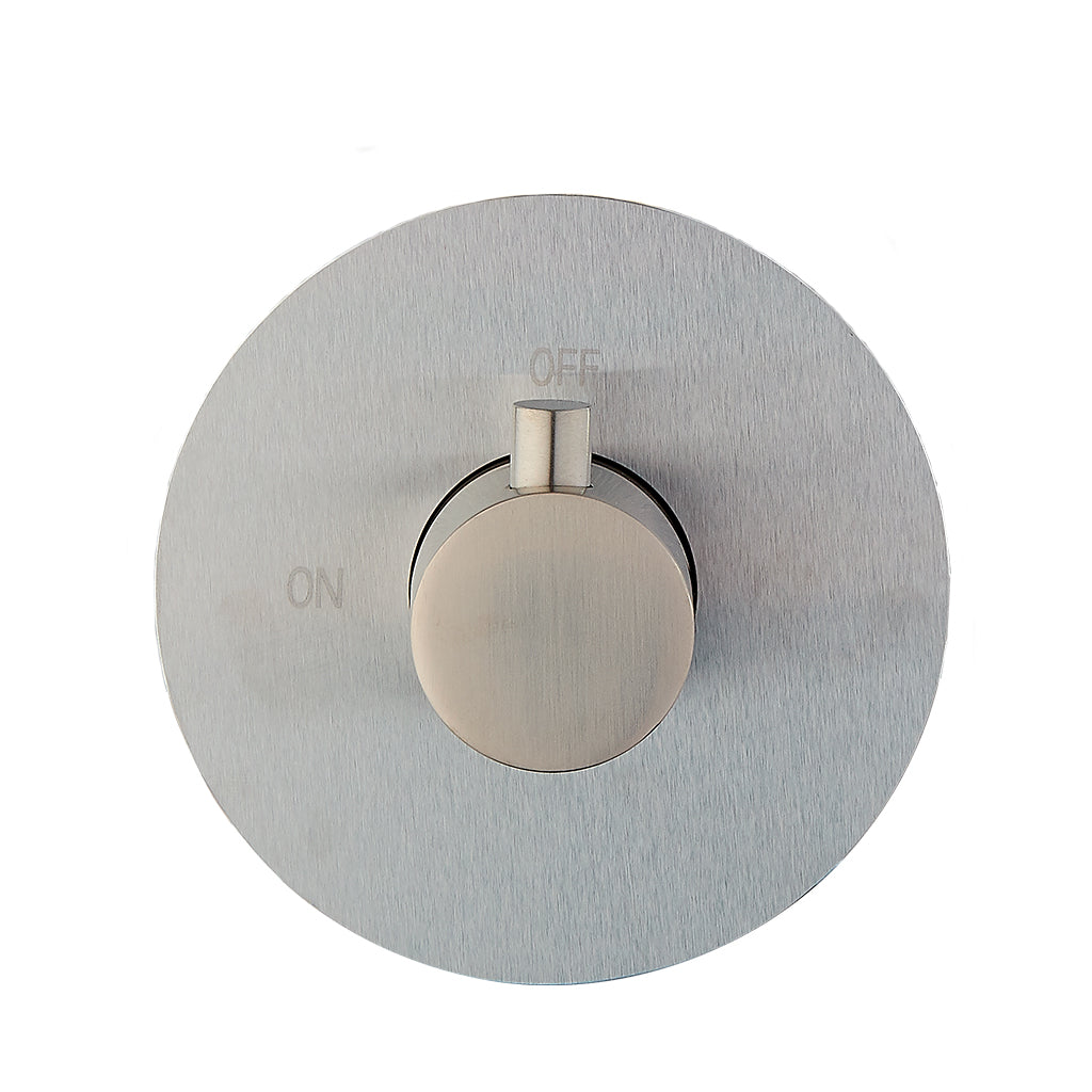 DAX Round Concealed 3 way diverter. Brushed Nickel Finish (DAX-1053-RD-BN)