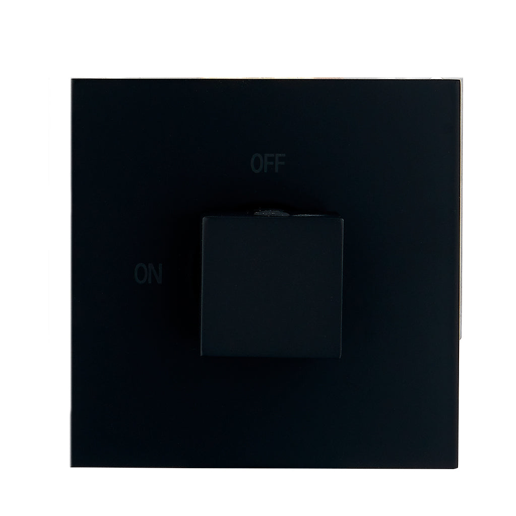 DAX Square Concealed 3 way diverter. Matte Black Finish (DAX-1053-SQ-BL)