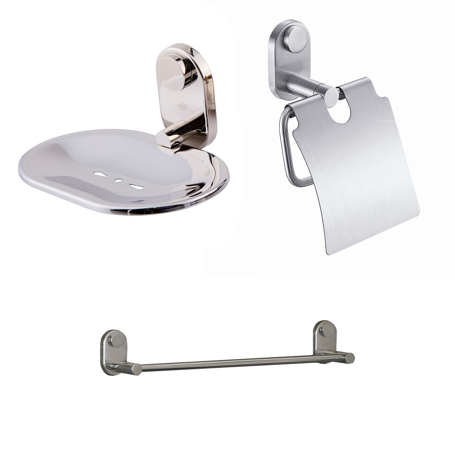 DAX Bathroom Set - Satin Finish (DAX-G02-S-OFF02)