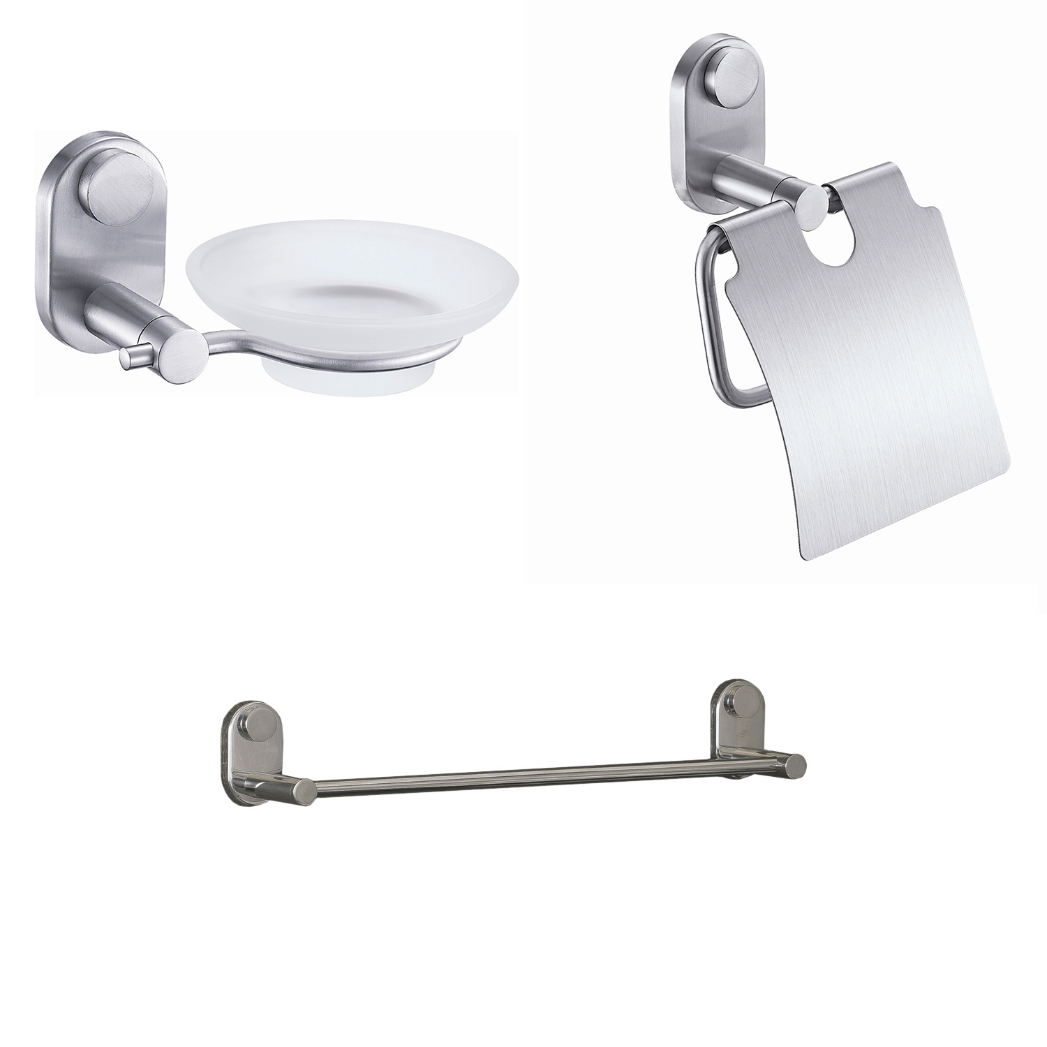 Juego de baño DAX - Acabado satinado (DAX-G02-S-OFF01)