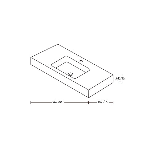 DAX Solid Surface Single Bowl Basin. Gloss/ Matte Finish Finish