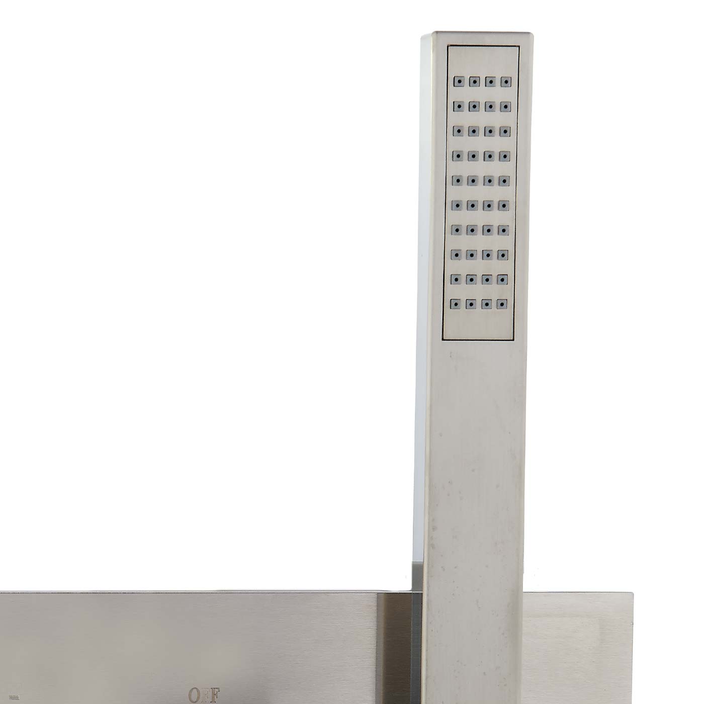 DAX Square Hand Shower Handles And Plate Kit - For Model DAX-1004 - Brushed Nickel Finish (DAX-1004-03-BN)