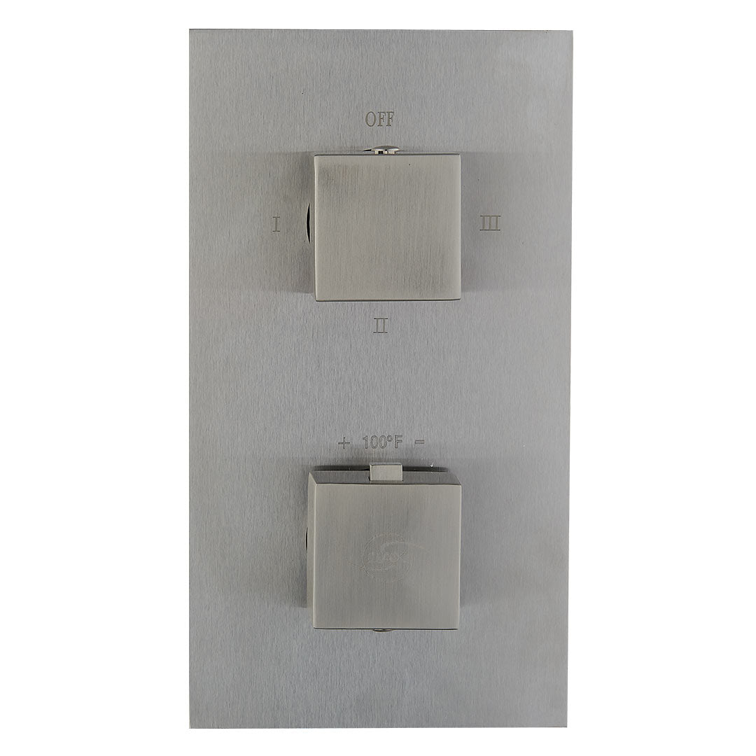 DAX Square Handles And Plate Kit - For Model DAX-1054- Brushed Nickel Finish (DAX-1054-03-BN)