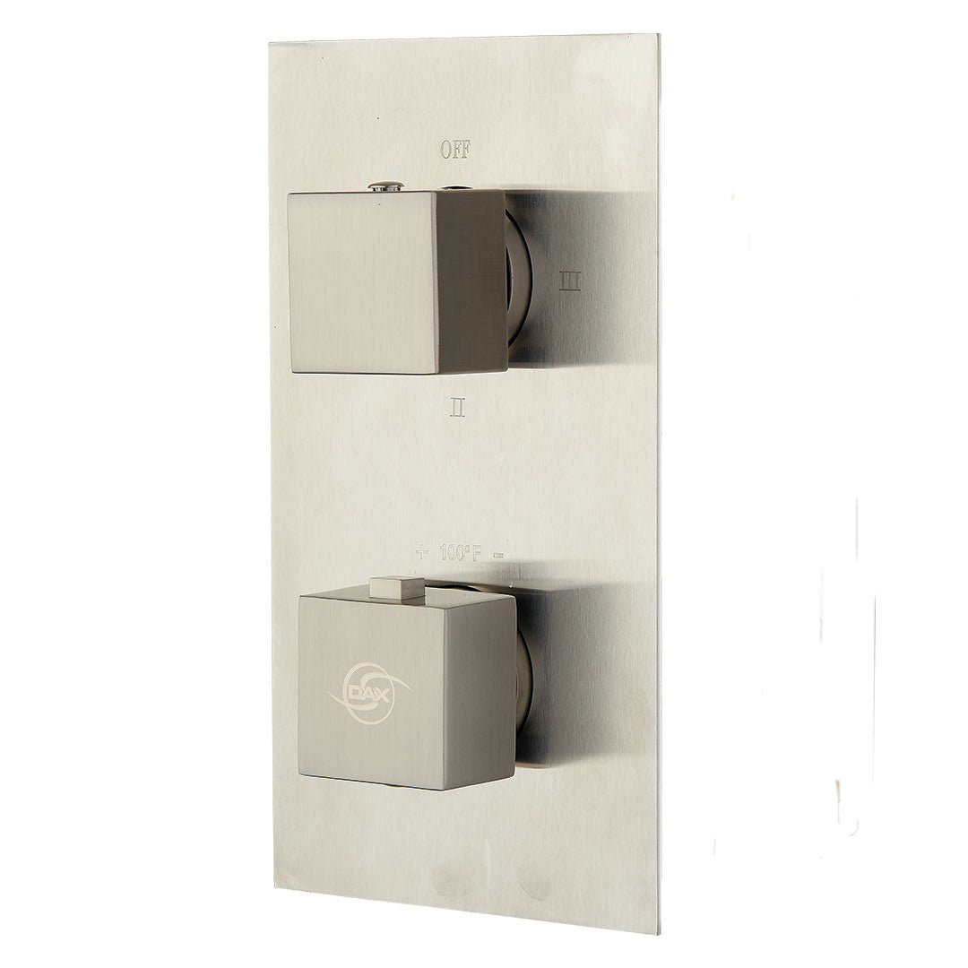 DAX Square Handles And Plate Kit - For Model DAX-1054- Brushed Nickel Finish (DAX-1054-03-BN)